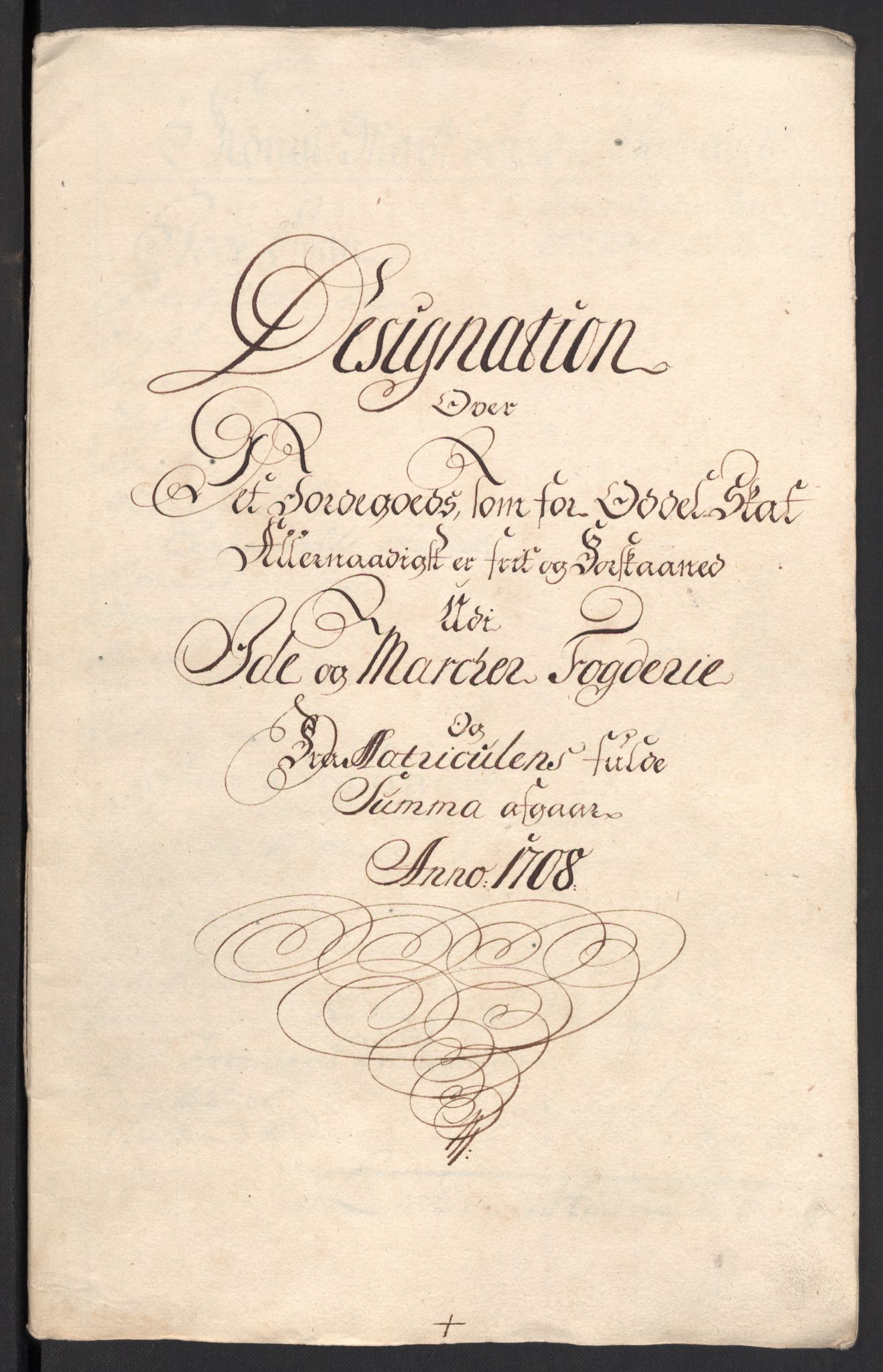 Rentekammeret inntil 1814, Reviderte regnskaper, Fogderegnskap, AV/RA-EA-4092/R01/L0018: Fogderegnskap Idd og Marker, 1707-1709, p. 214