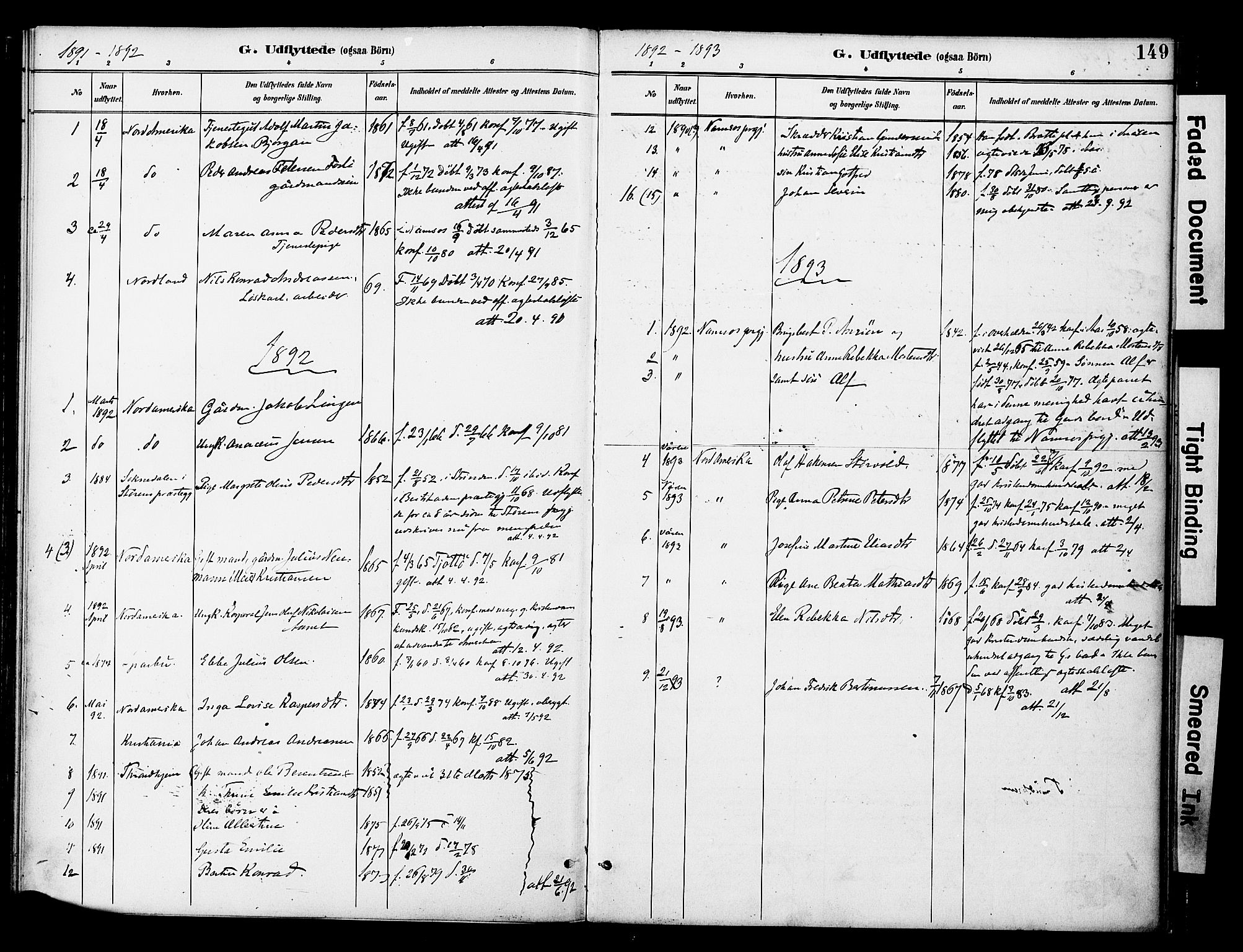 Ministerialprotokoller, klokkerbøker og fødselsregistre - Nord-Trøndelag, SAT/A-1458/742/L0409: Parish register (official) no. 742A02, 1891-1905, p. 149