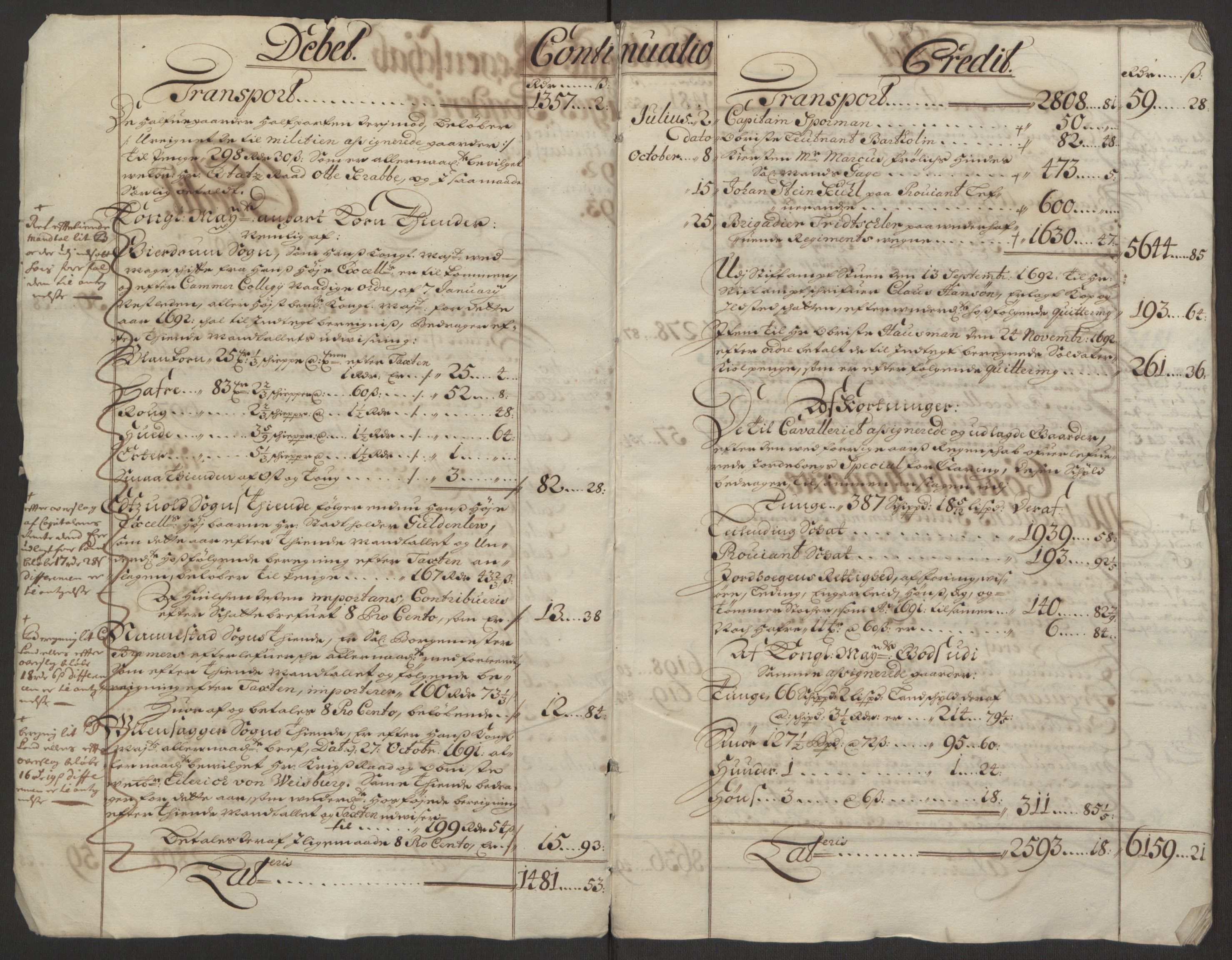 Rentekammeret inntil 1814, Reviderte regnskaper, Fogderegnskap, AV/RA-EA-4092/R12/L0704: Fogderegnskap Øvre Romerike, 1692, p. 4