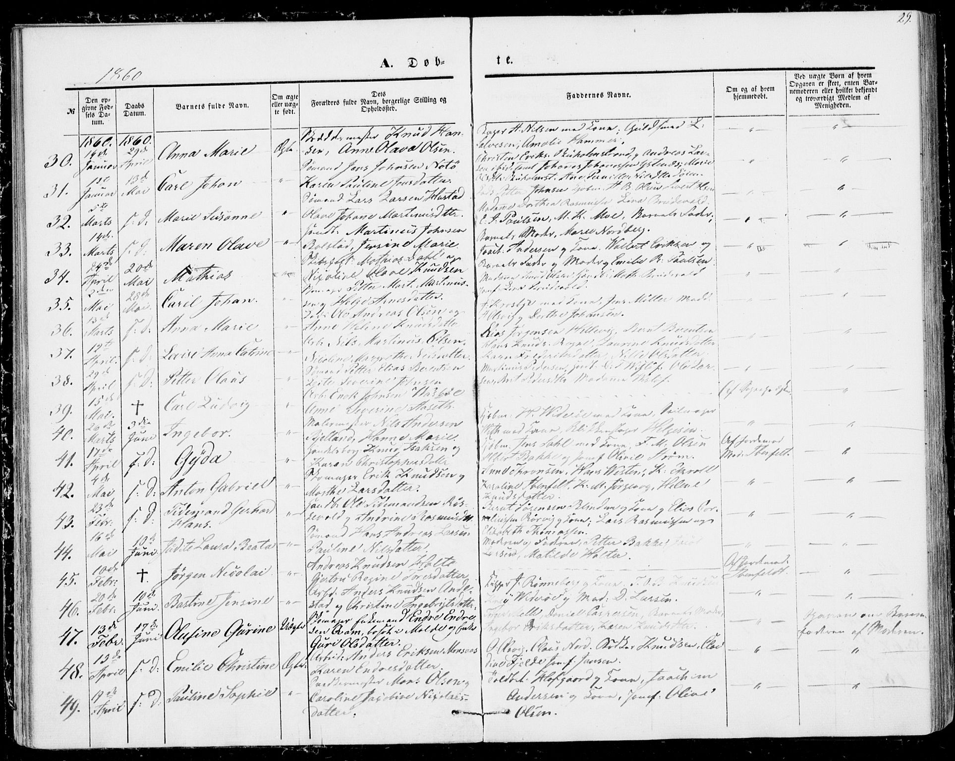 Ministerialprotokoller, klokkerbøker og fødselsregistre - Møre og Romsdal, SAT/A-1454/529/L0451: Parish register (official) no. 529A01, 1855-1863, p. 29