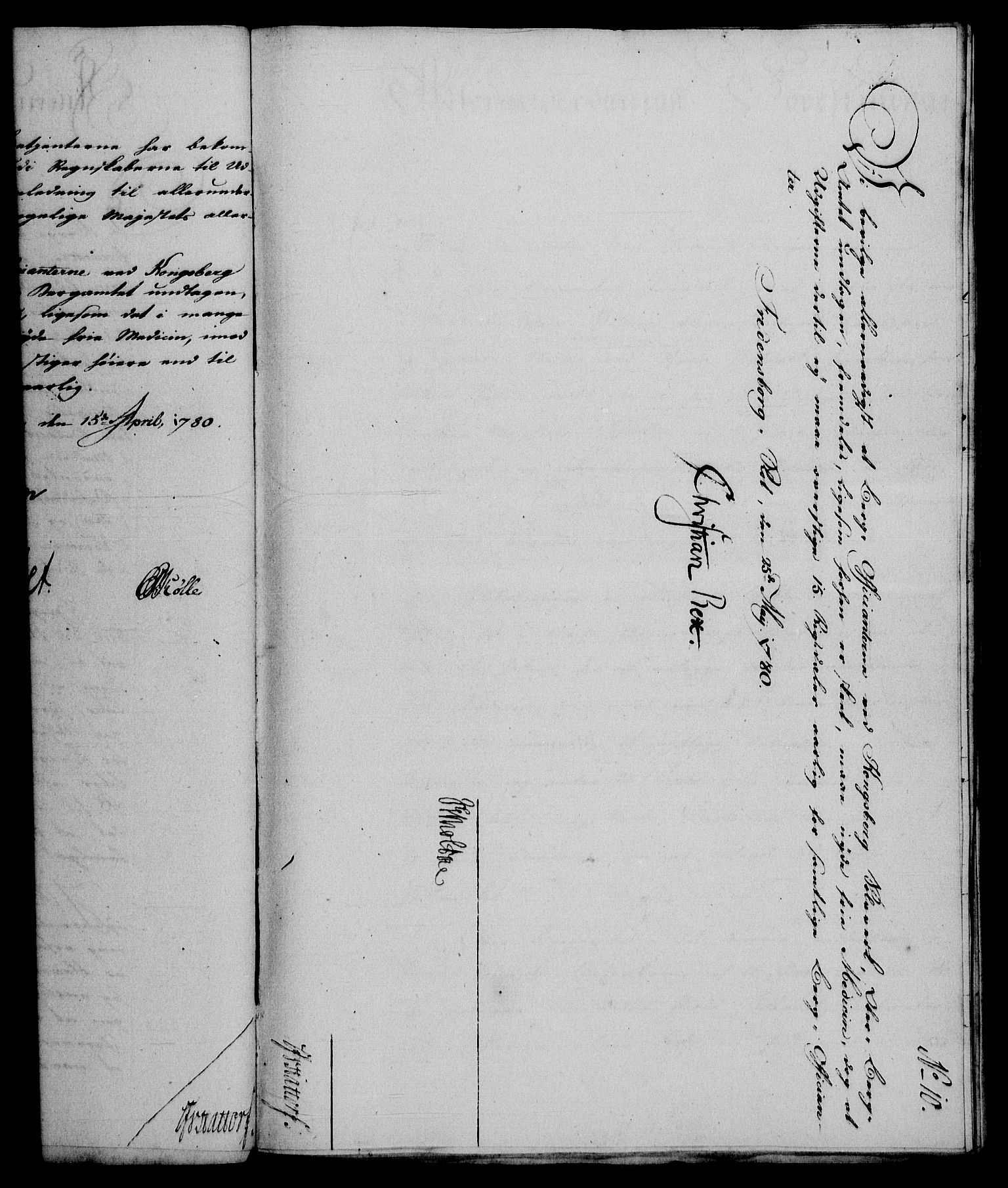 Rentekammeret, Renteskriverkontorene, AV/RA-EA-3115/M/Mf/Mfa/L0002: Resolusjonsprotokoll med register (merket RK 54.2), 1778-1780