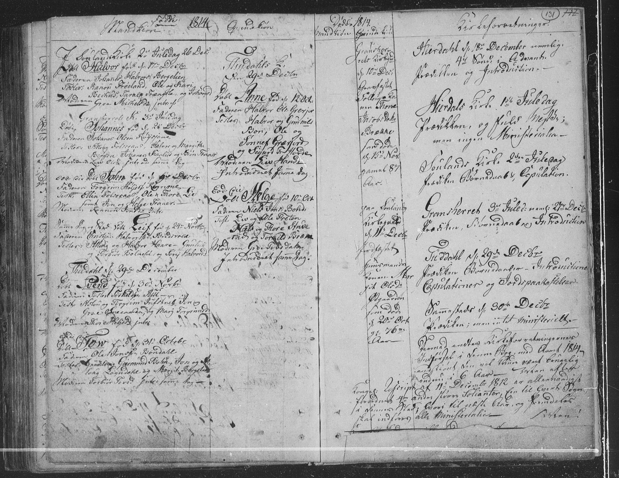 Hjartdal kirkebøker, AV/SAKO-A-270/F/Fa/L0006: Parish register (official) no. I 6, 1801-1814, p. 131