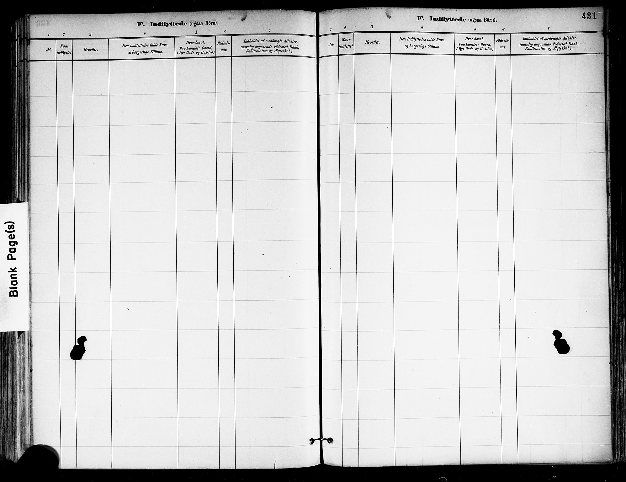 Tønsberg kirkebøker, AV/SAKO-A-330/F/Fa/L0011: Parish register (official) no. I 11, 1881-1890, p. 431