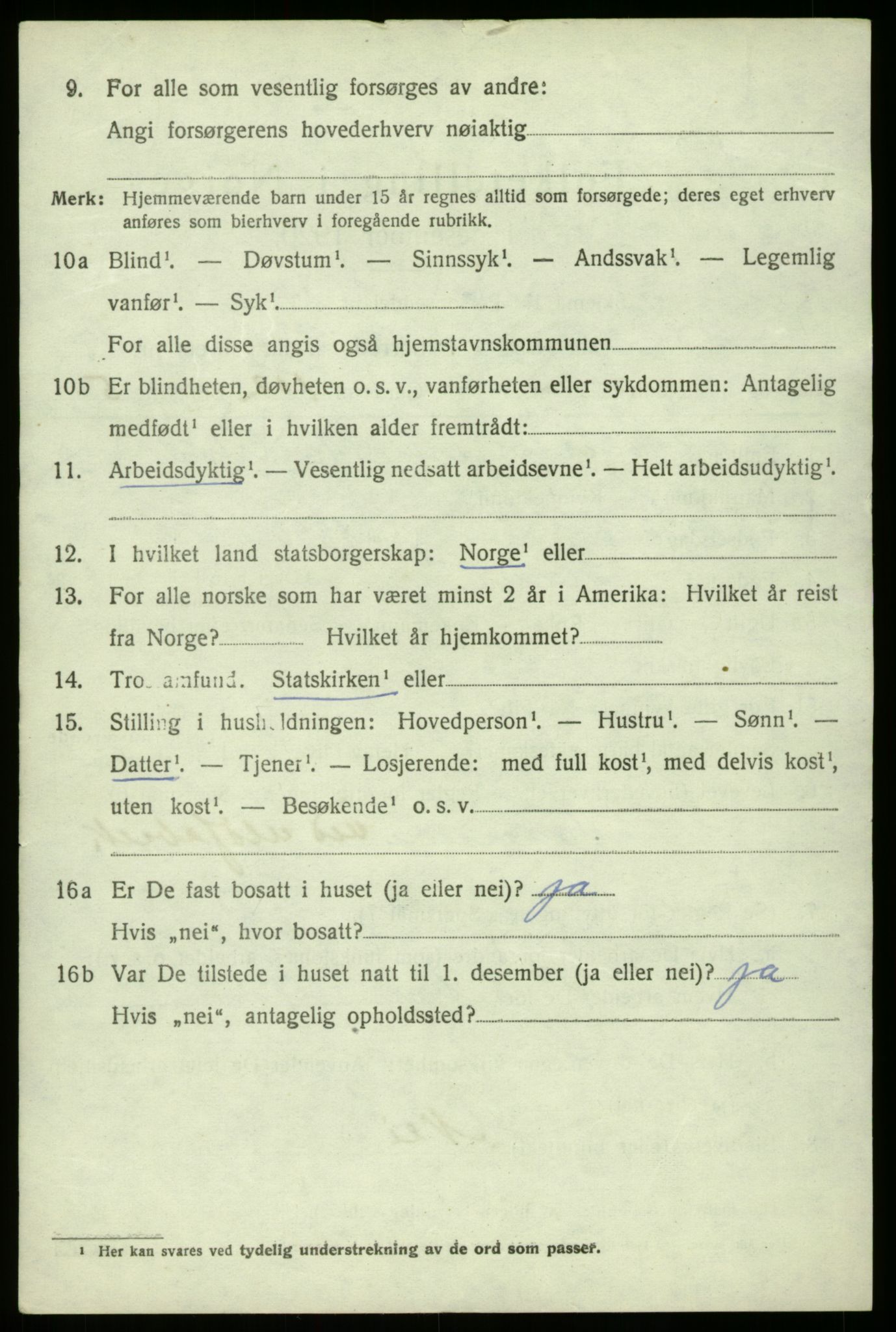 SAB, 1920 census for Haus, 1920, p. 11835