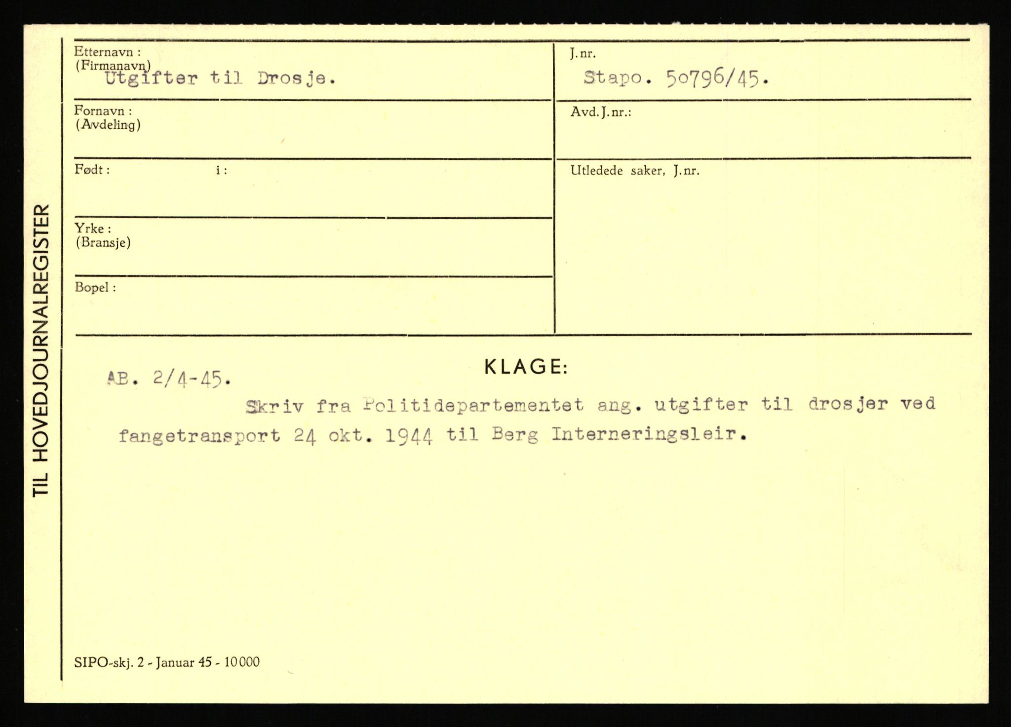 Statspolitiet - Hovedkontoret / Osloavdelingen, AV/RA-S-1329/C/Ca/L0016: Uberg - Øystese, 1943-1945, p. 353