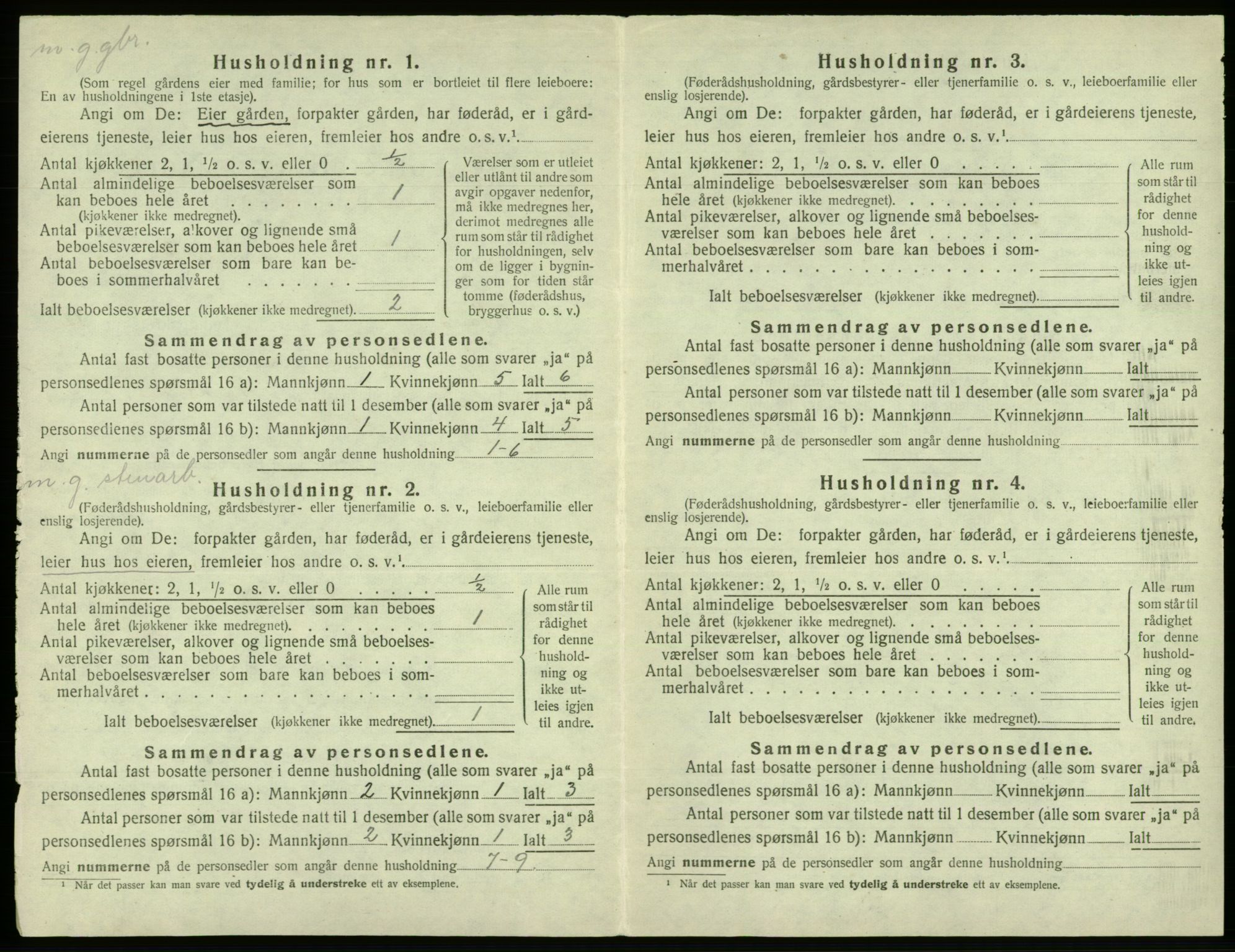 SAB, 1920 census for Fana, 1920, p. 2074