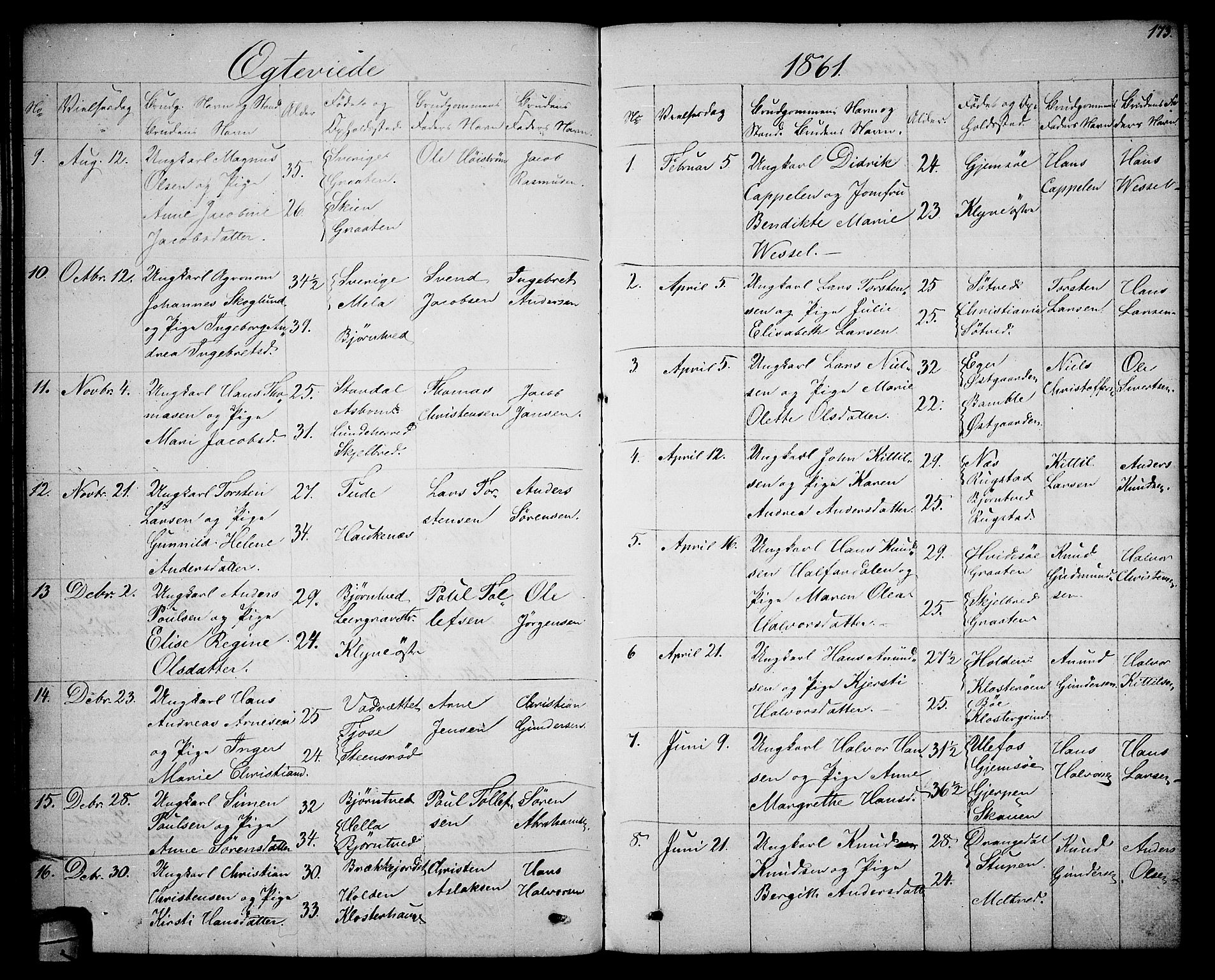 Solum kirkebøker, SAKO/A-306/G/Ga/L0004: Parish register (copy) no. I 4, 1859-1876, p. 173
