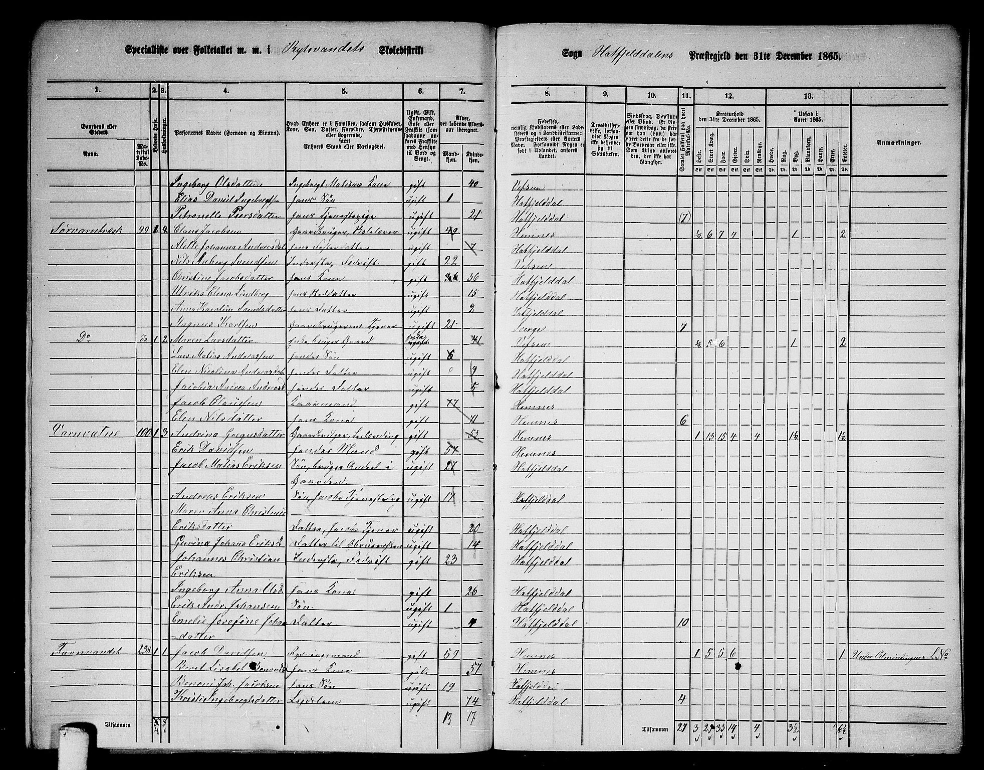 RA, 1865 census for Hattfjelldal, 1865, p. 46