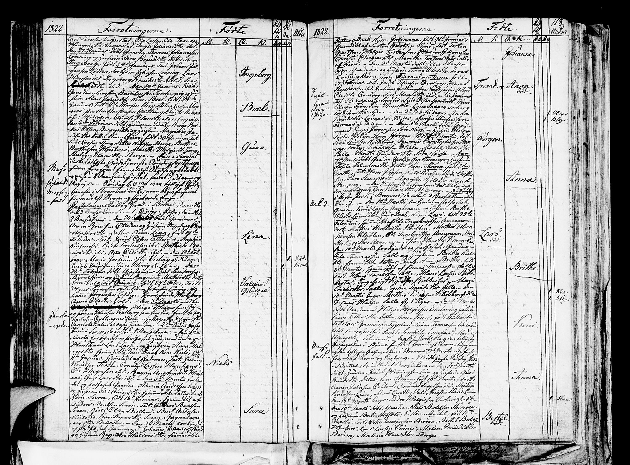 Finnås sokneprestembete, SAB/A-99925/H/Ha/Haa/Haaa/L0004: Parish register (official) no. A 4, 1804-1830, p. 118