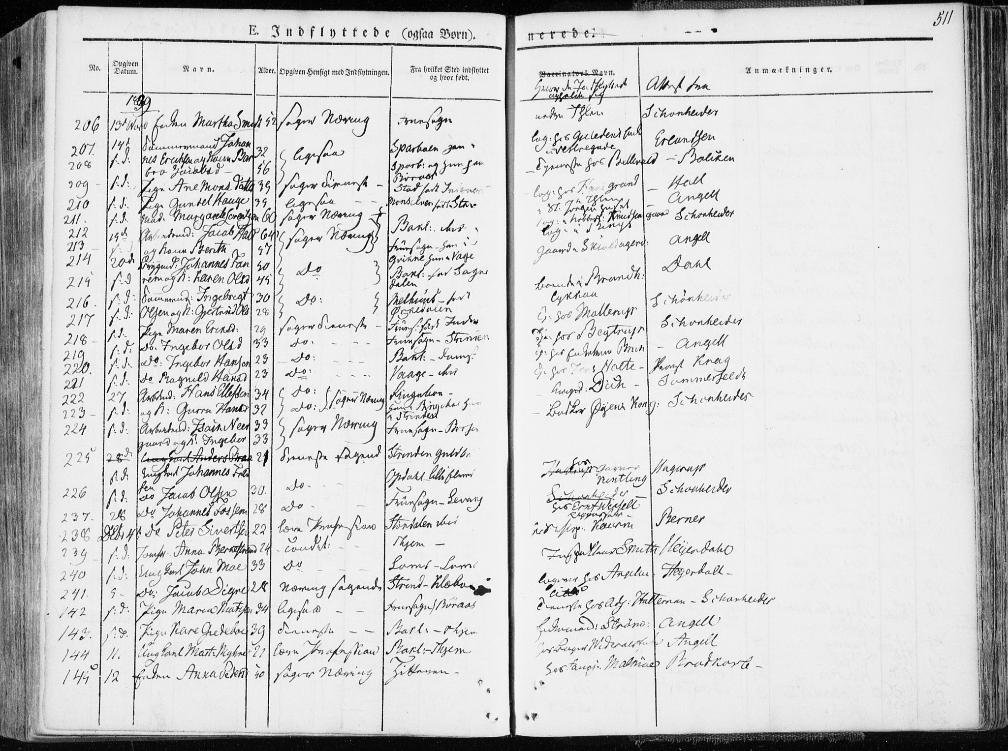 Ministerialprotokoller, klokkerbøker og fødselsregistre - Sør-Trøndelag, AV/SAT-A-1456/601/L0047: Parish register (official) no. 601A15, 1831-1839, p. 511