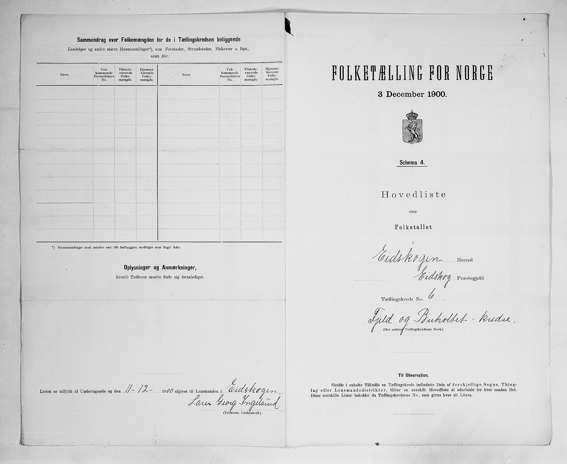 SAH, 1900 census for Eidskog, 1900, p. 31