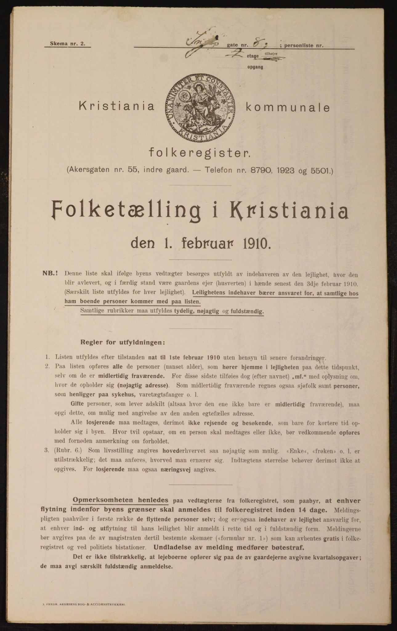 OBA, Municipal Census 1910 for Kristiania, 1910, p. 42963