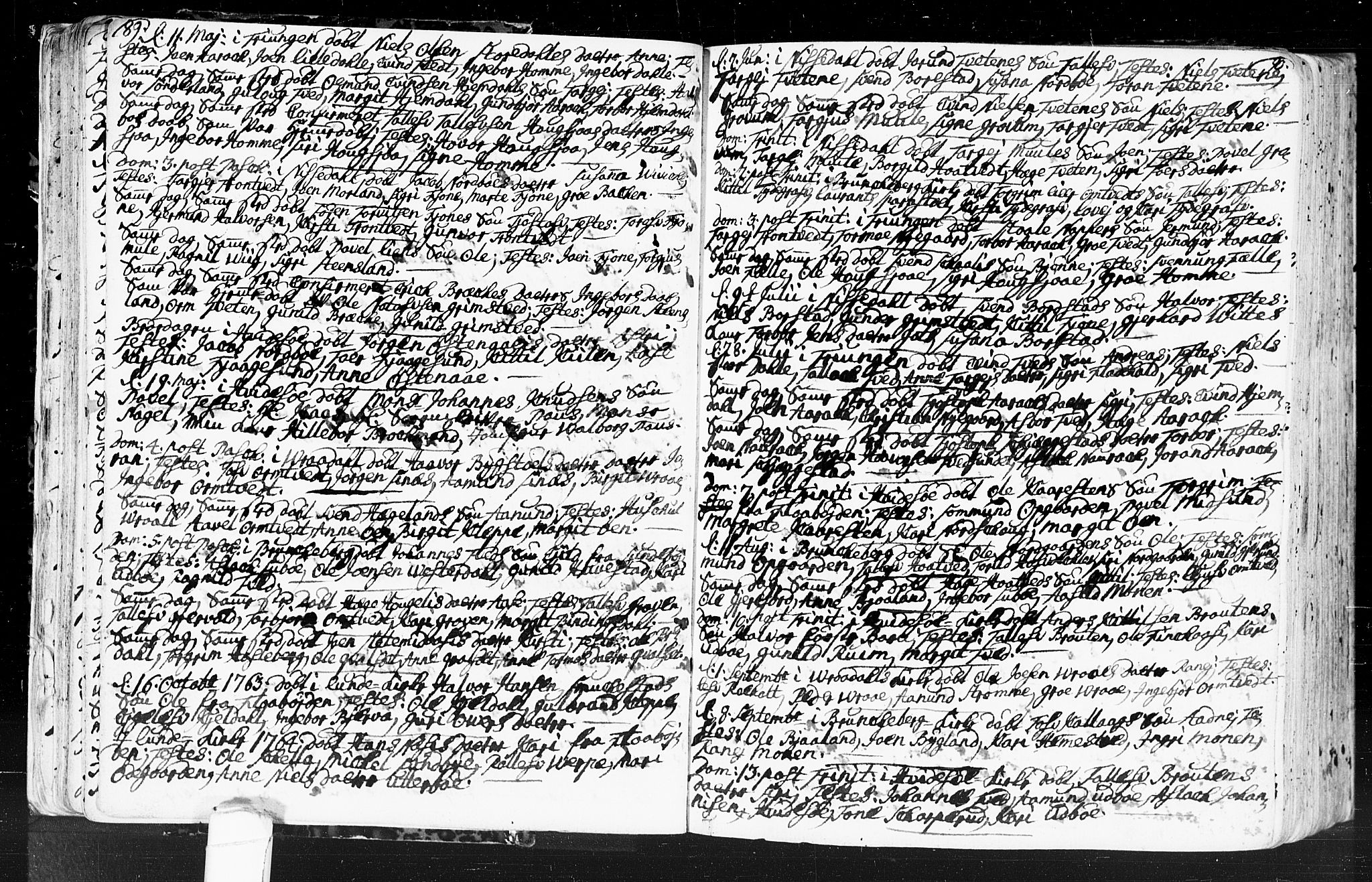 Kviteseid kirkebøker, SAKO/A-276/F/Fa/L0001: Parish register (official) no. I 1, 1754-1773, p. 89-90
