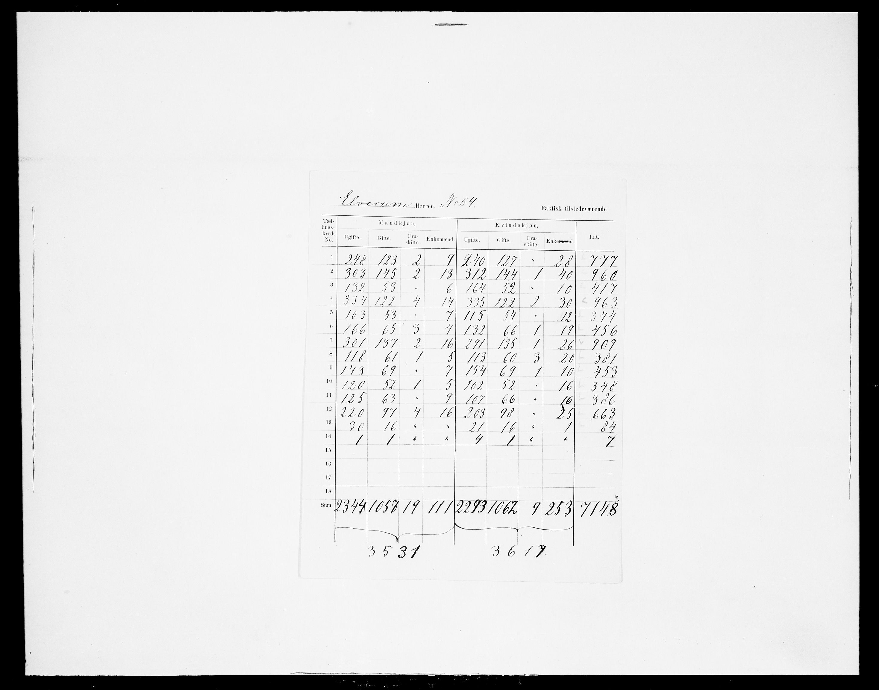 SAH, 1875 census for 0427P Elverum, 1875, p. 25