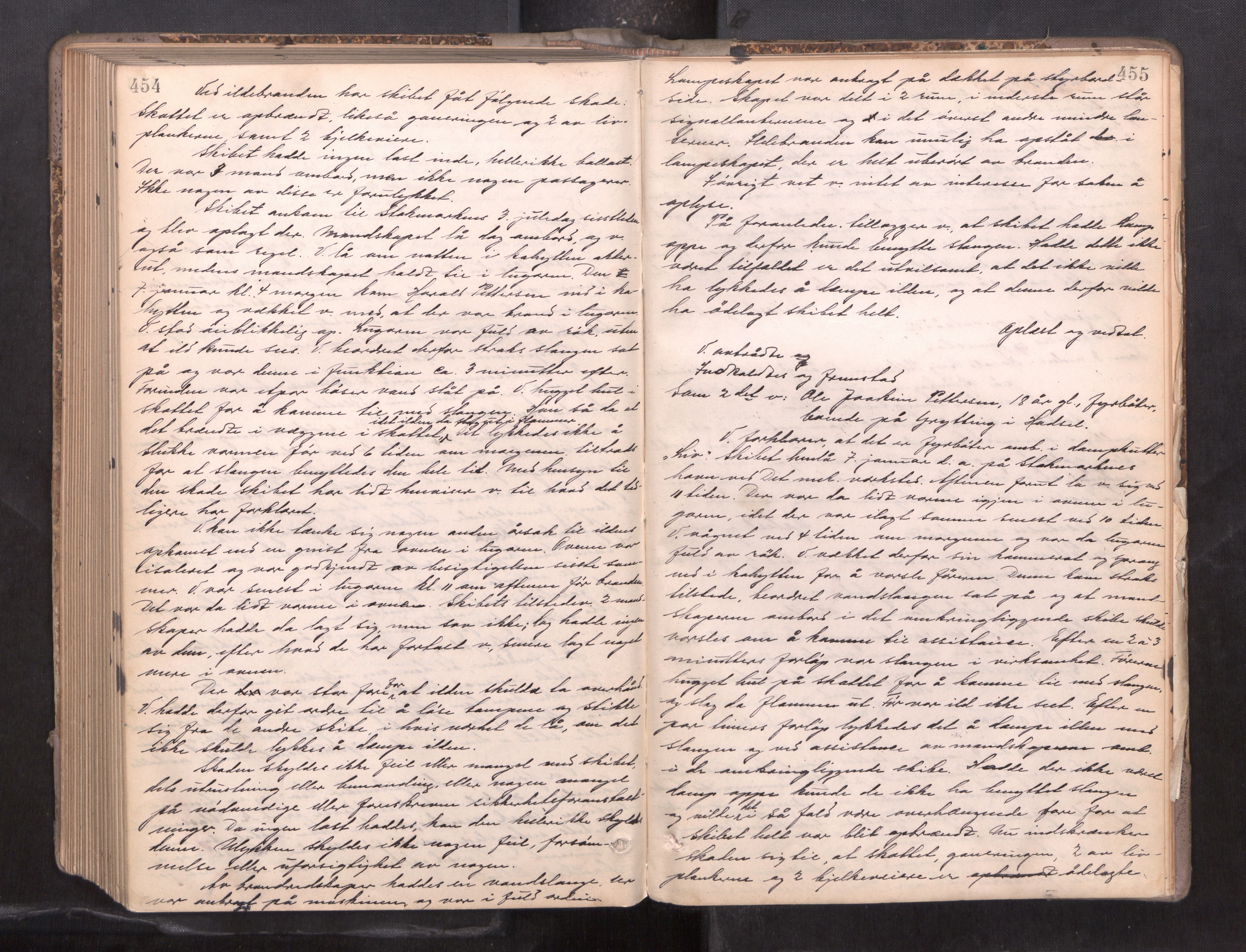 Vesterålen sorenskriveri, AV/SAT-A-4180/1/1/1B/L0032: Ekstrarettsprotokoll, 1917-1922, p. 454-455