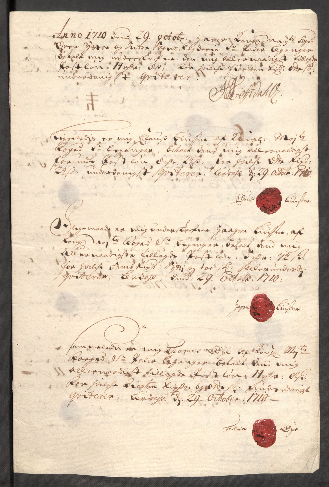 Rentekammeret inntil 1814, Reviderte regnskaper, Fogderegnskap, AV/RA-EA-4092/R52/L3316: Fogderegnskap Sogn, 1709-1710, p. 355