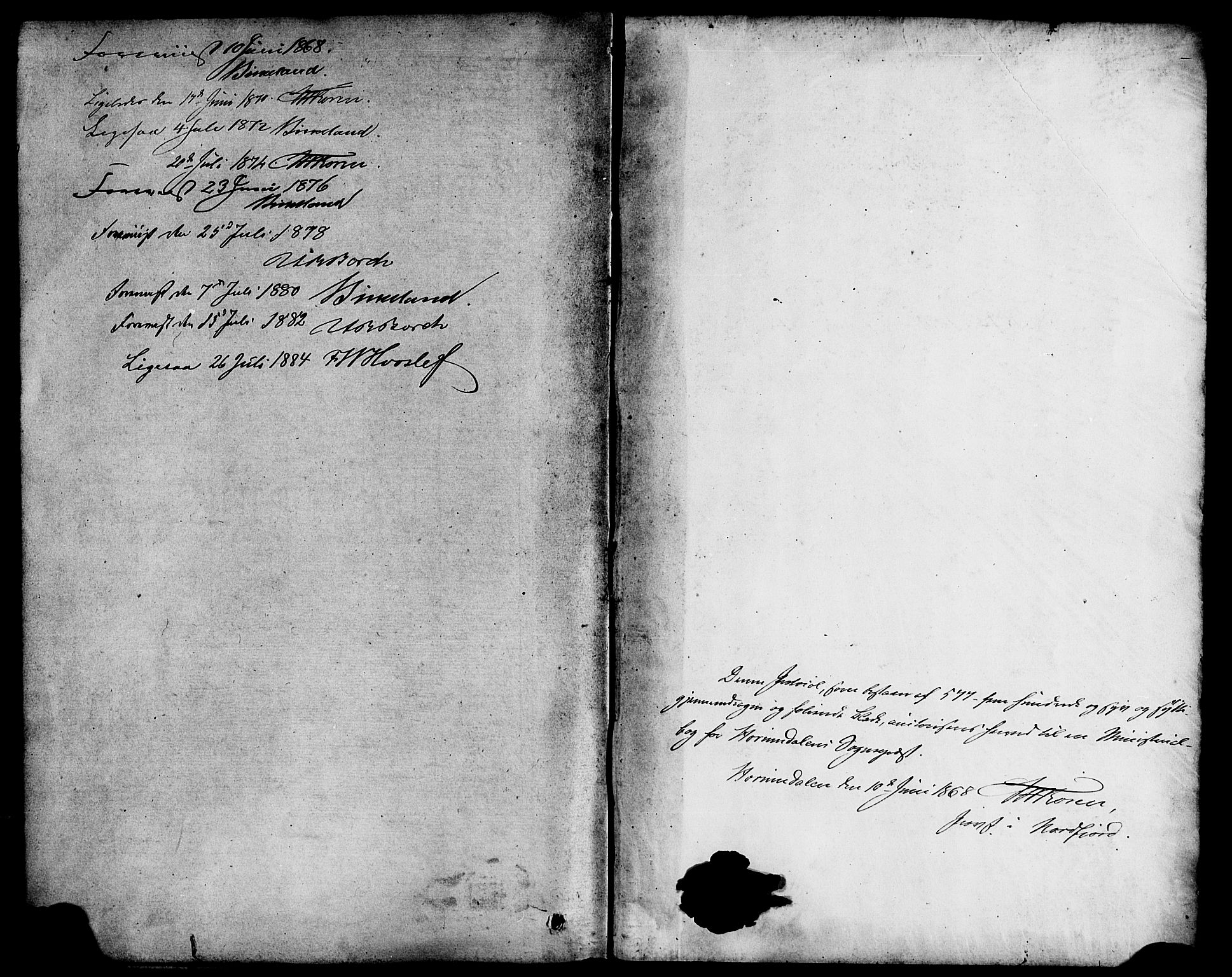 Hornindal sokneprestembete, SAB/A-82401/H/Haa/Haaa/L0002: Parish register (official) no. A 2, 1867-1884