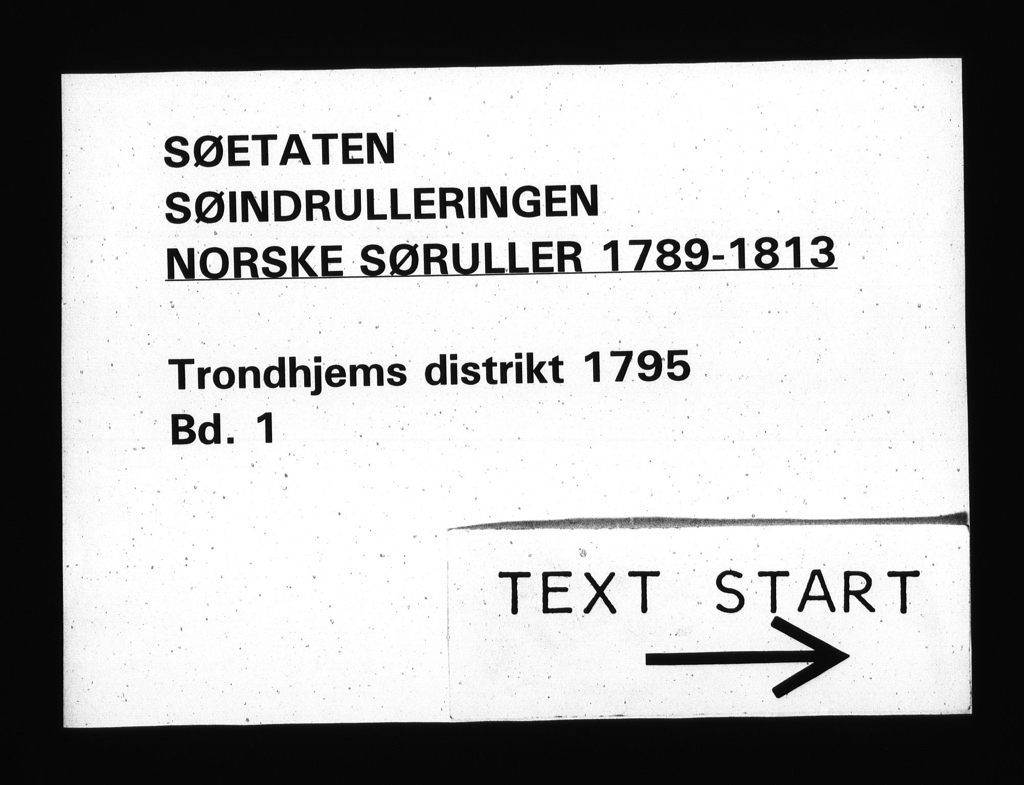 Sjøetaten, RA/EA-3110/F/L0310: Trondheim distrikt, bind 1, 1795