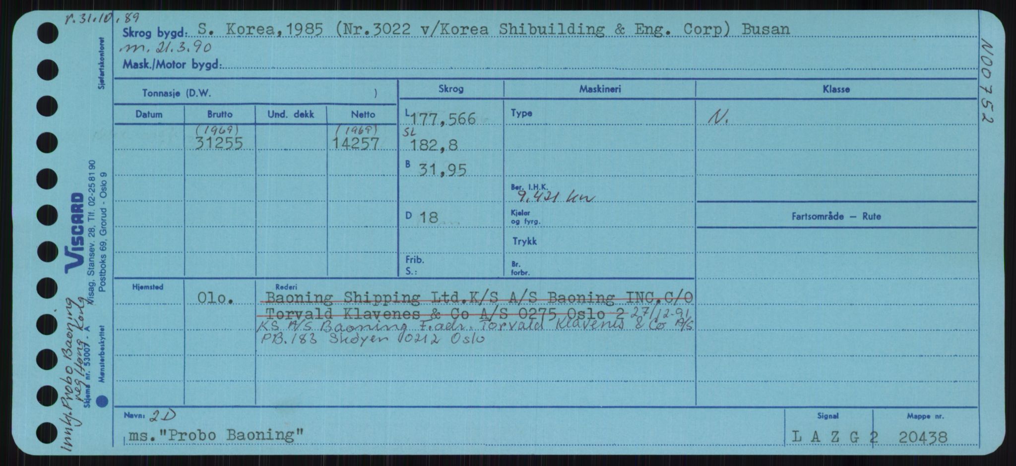 Sjøfartsdirektoratet med forløpere, Skipsmålingen, AV/RA-S-1627/H/Ha/L0004/0002: Fartøy, Mas-R / Fartøy, Odin-R, p. 435