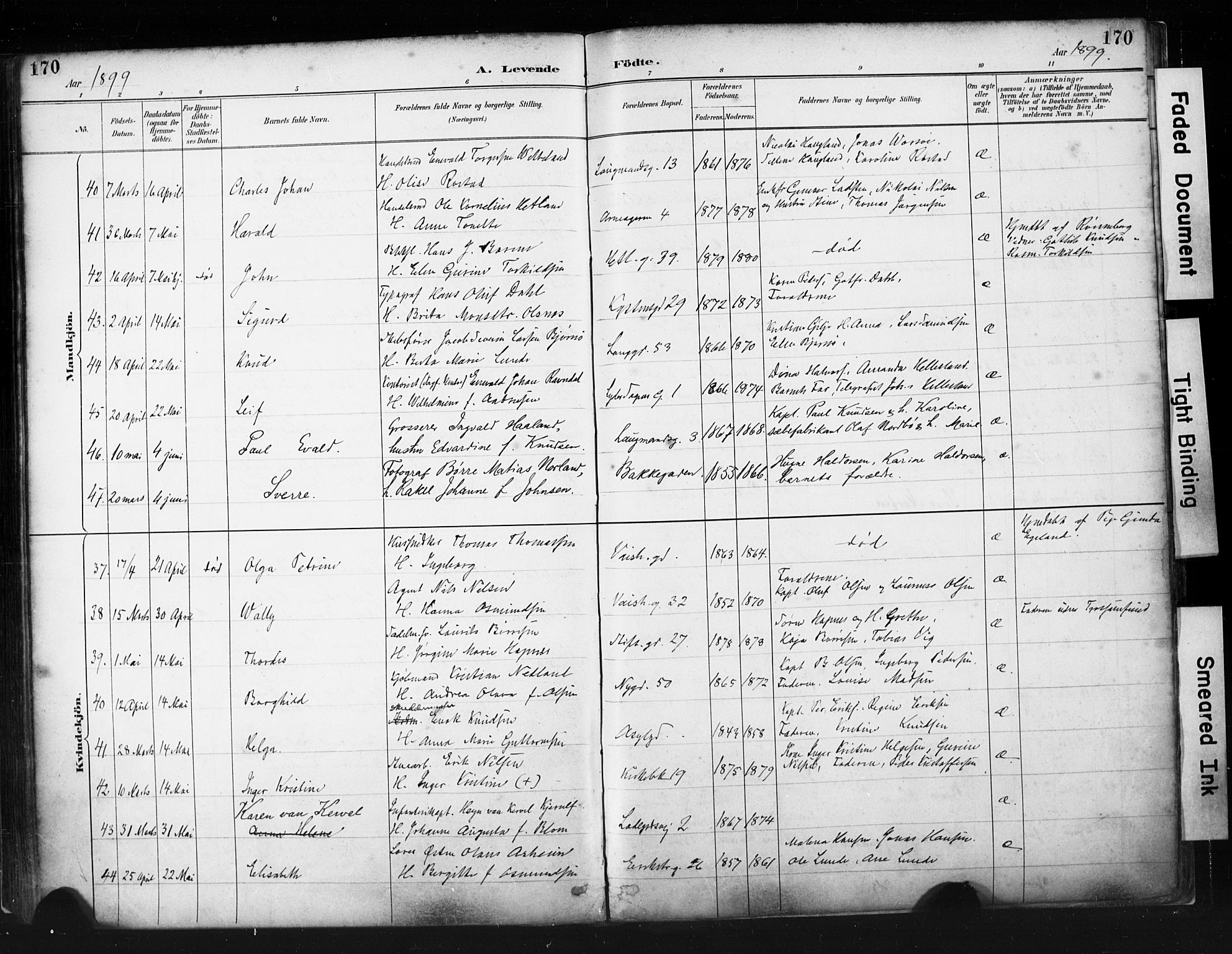 St. Petri sokneprestkontor, AV/SAST-A-101813/001/30/30BA/L0019: Parish register (official) no. A 20, 1888-1901, p. 170