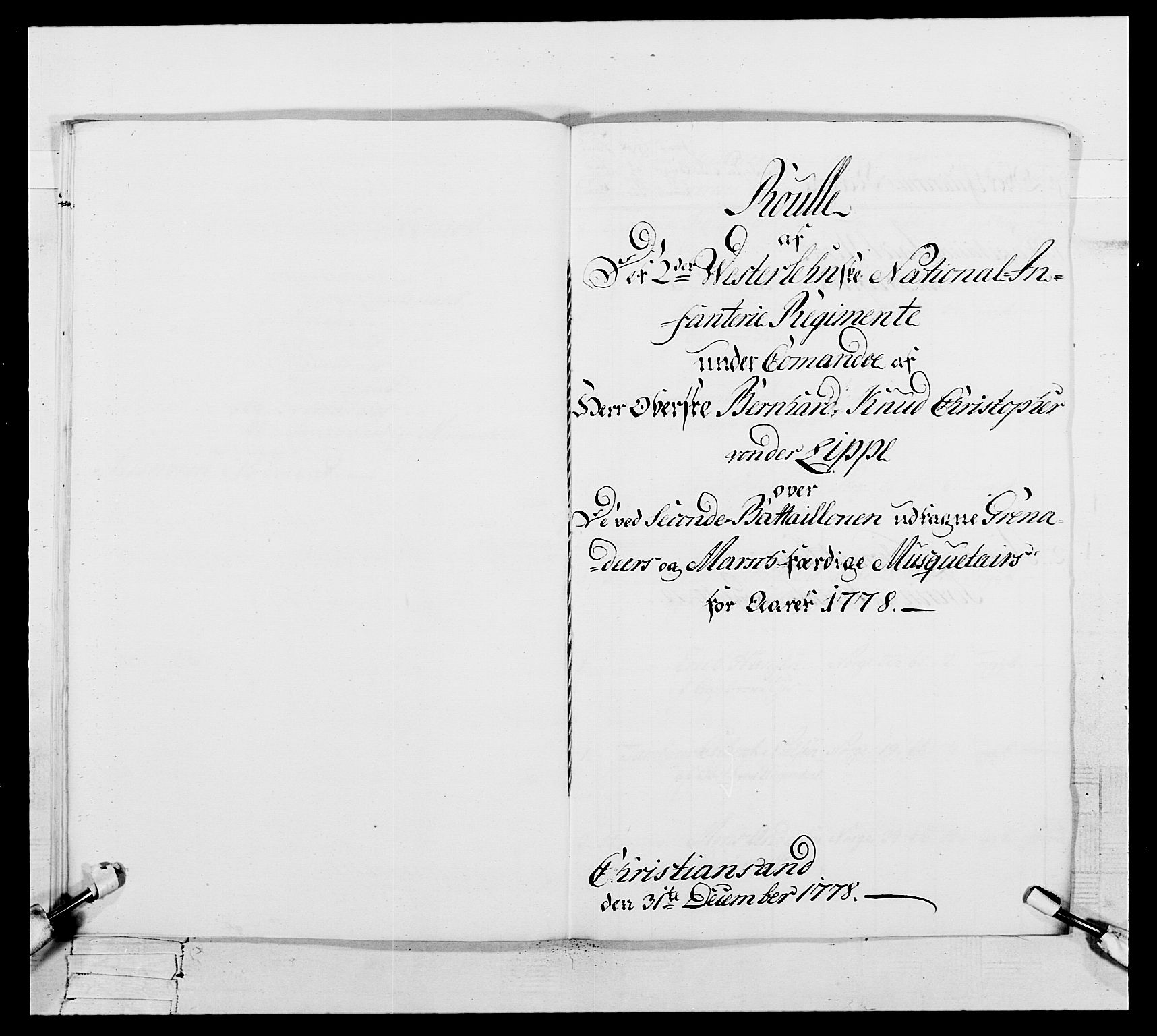 Generalitets- og kommissariatskollegiet, Det kongelige norske kommissariatskollegium, RA/EA-5420/E/Eh/L0106: 2. Vesterlenske nasjonale infanteriregiment, 1774-1780, p. 143
