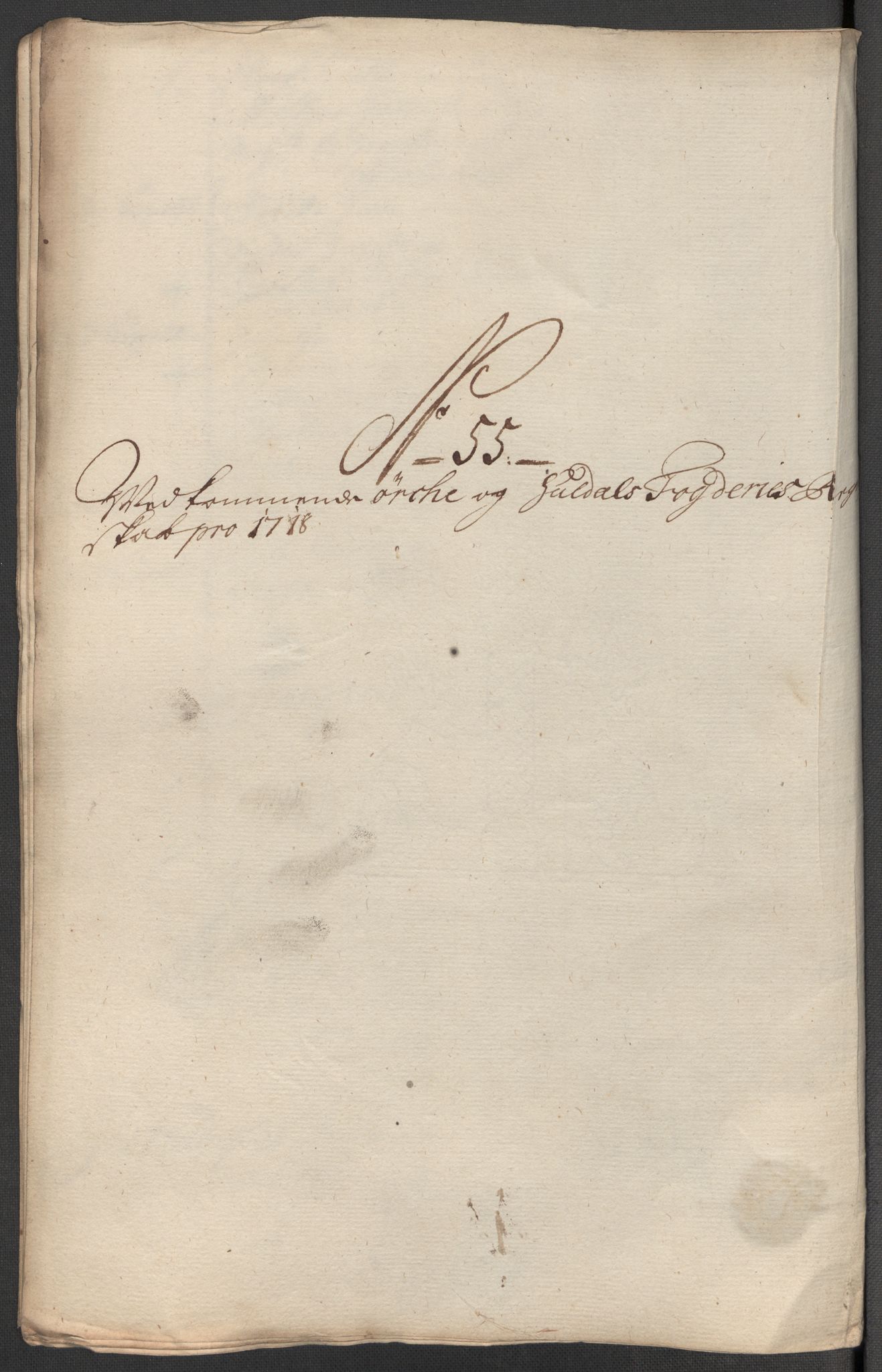 Rentekammeret inntil 1814, Reviderte regnskaper, Fogderegnskap, RA/EA-4092/R60/L3972: Fogderegnskap Orkdal og Gauldal, 1718, p. 96