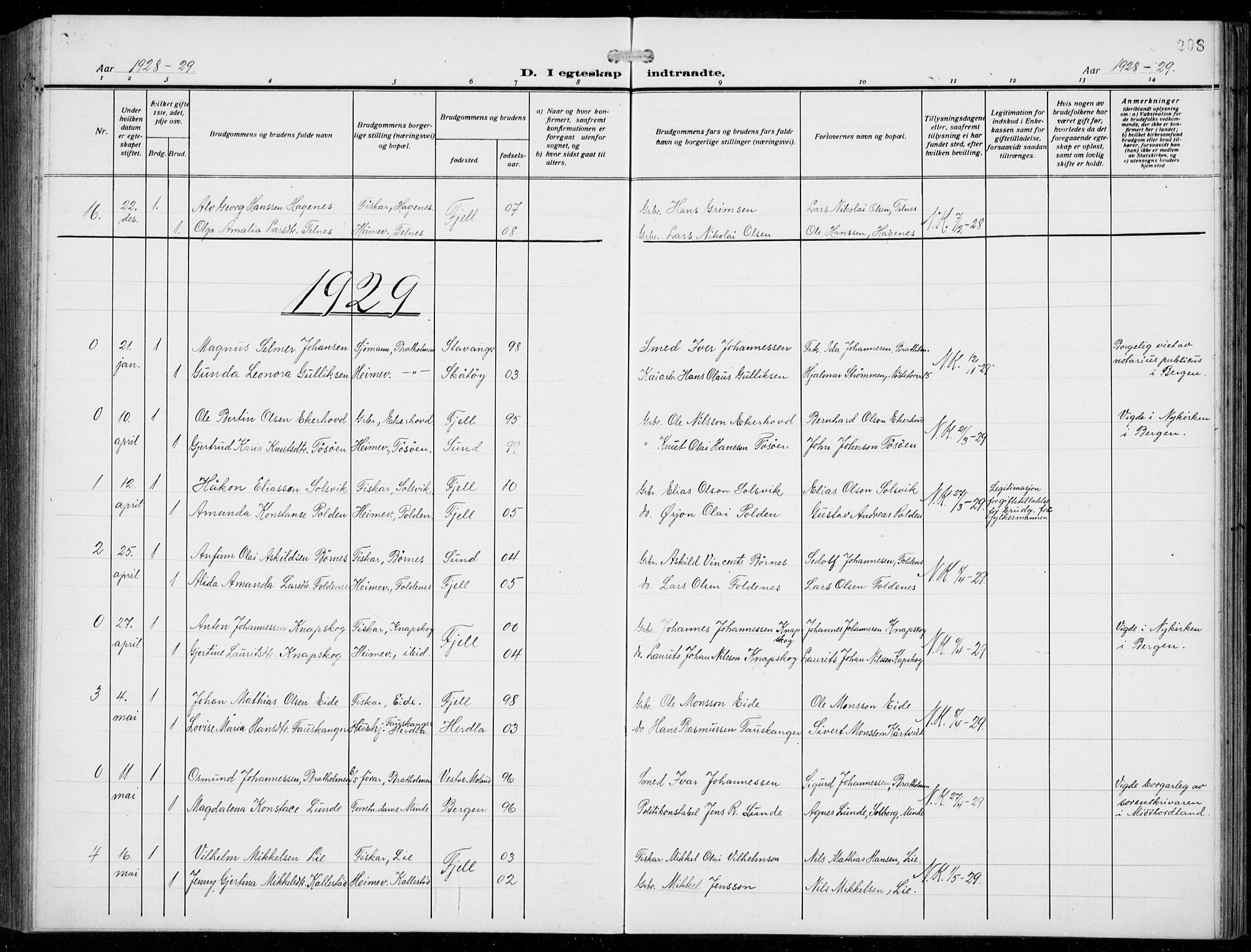 Fjell sokneprestembete, AV/SAB-A-75301/H/Hab: Parish register (copy) no. A  6, 1918-1936, p. 298