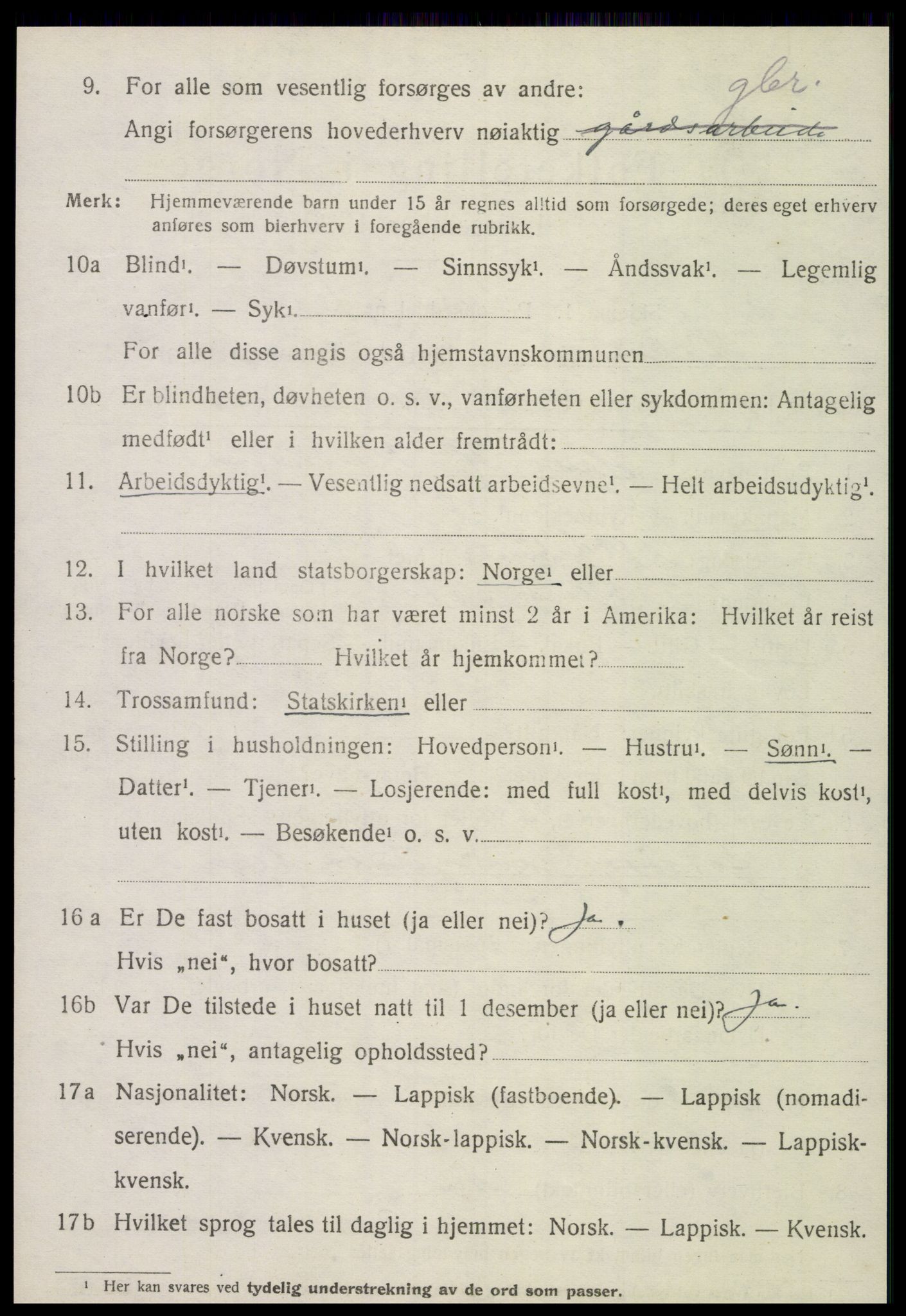 SAT, 1920 census for Leksvik, 1920, p. 6031