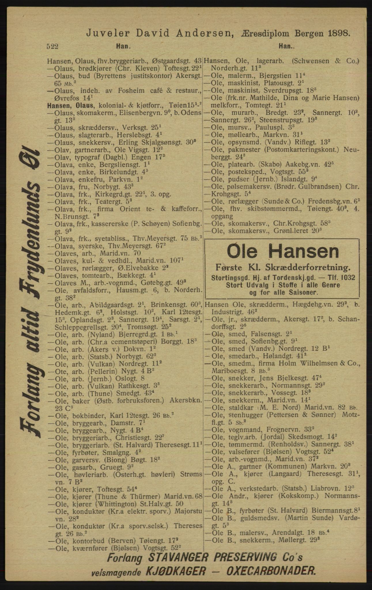 Kristiania/Oslo adressebok, PUBL/-, 1913, p. 534