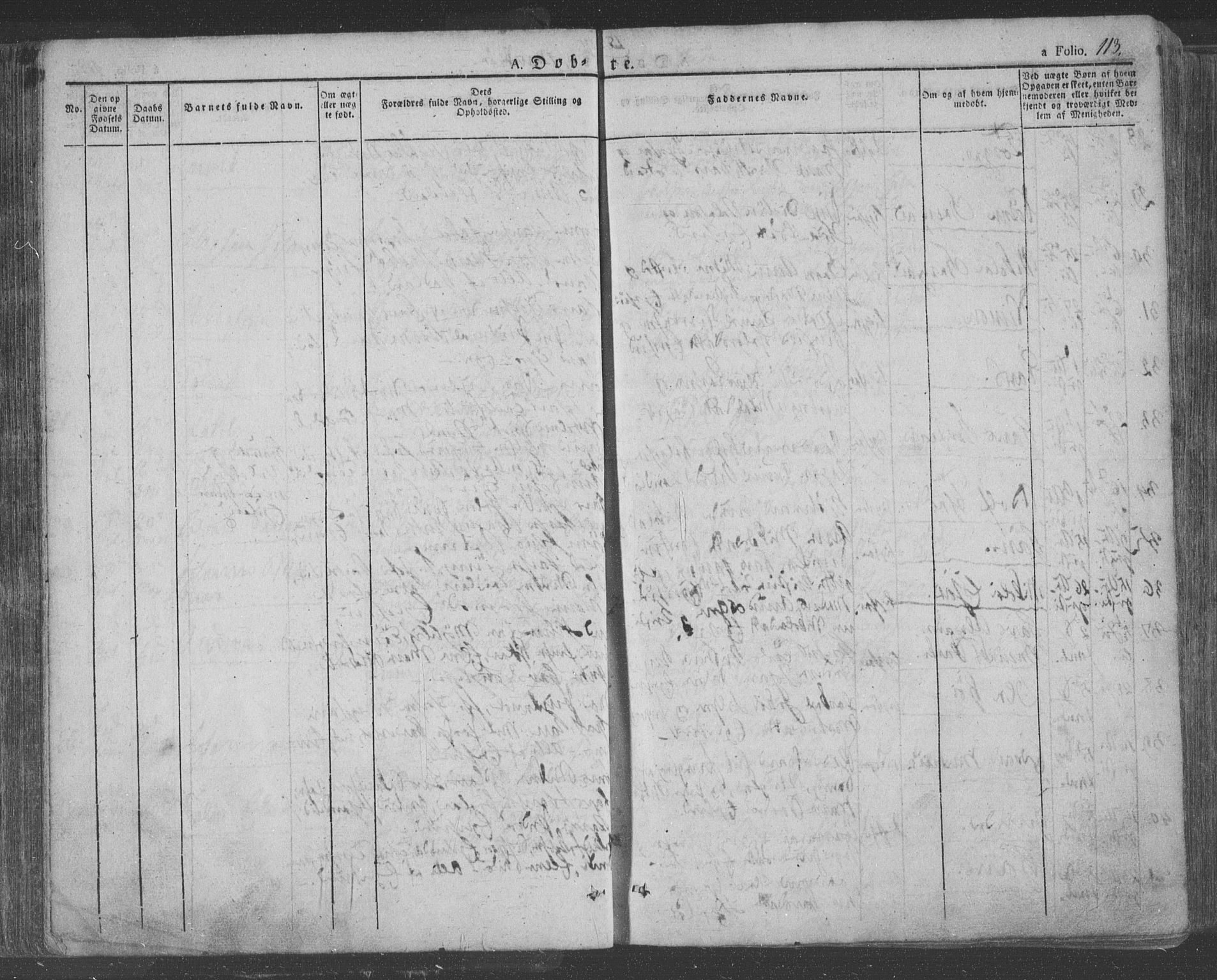 Eigersund sokneprestkontor, AV/SAST-A-101807/S08/L0009: Parish register (official) no. A 9, 1827-1850, p. 113