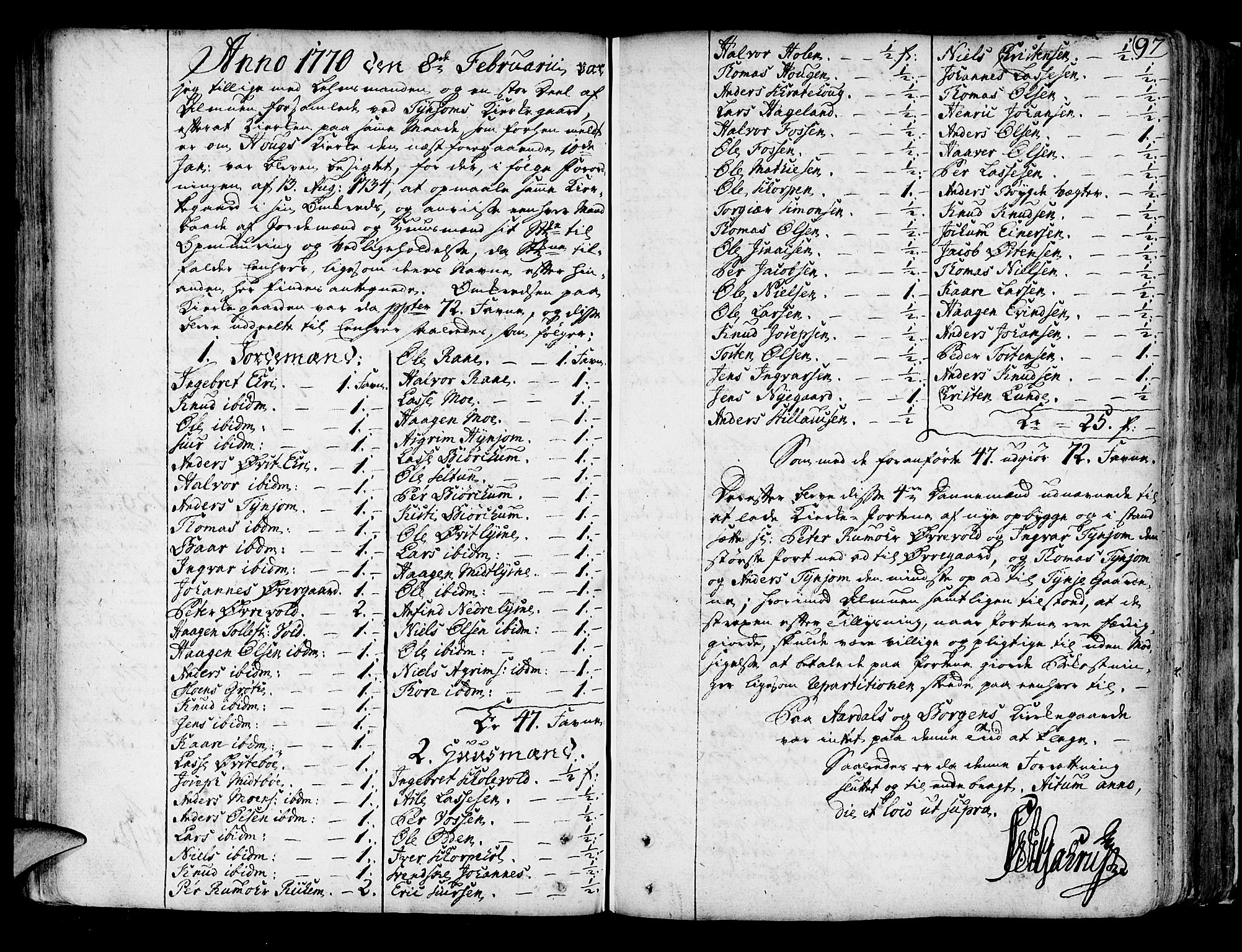 Lærdal sokneprestembete, SAB/A-81201: Parish register (official) no. A 2, 1752-1782, p. 97