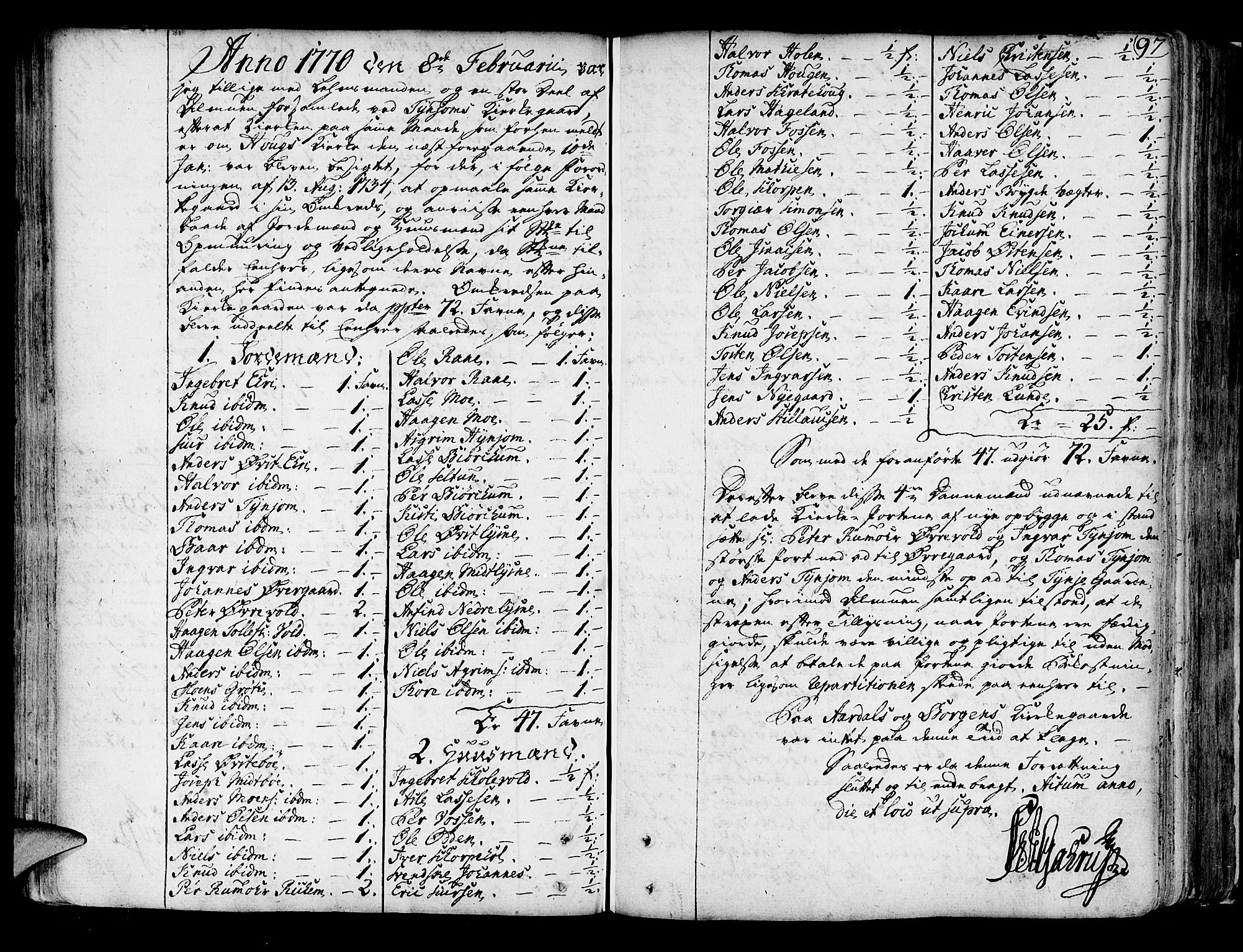 Lærdal sokneprestembete, AV/SAB-A-81201: Parish register (official) no. A 2, 1752-1782, p. 97