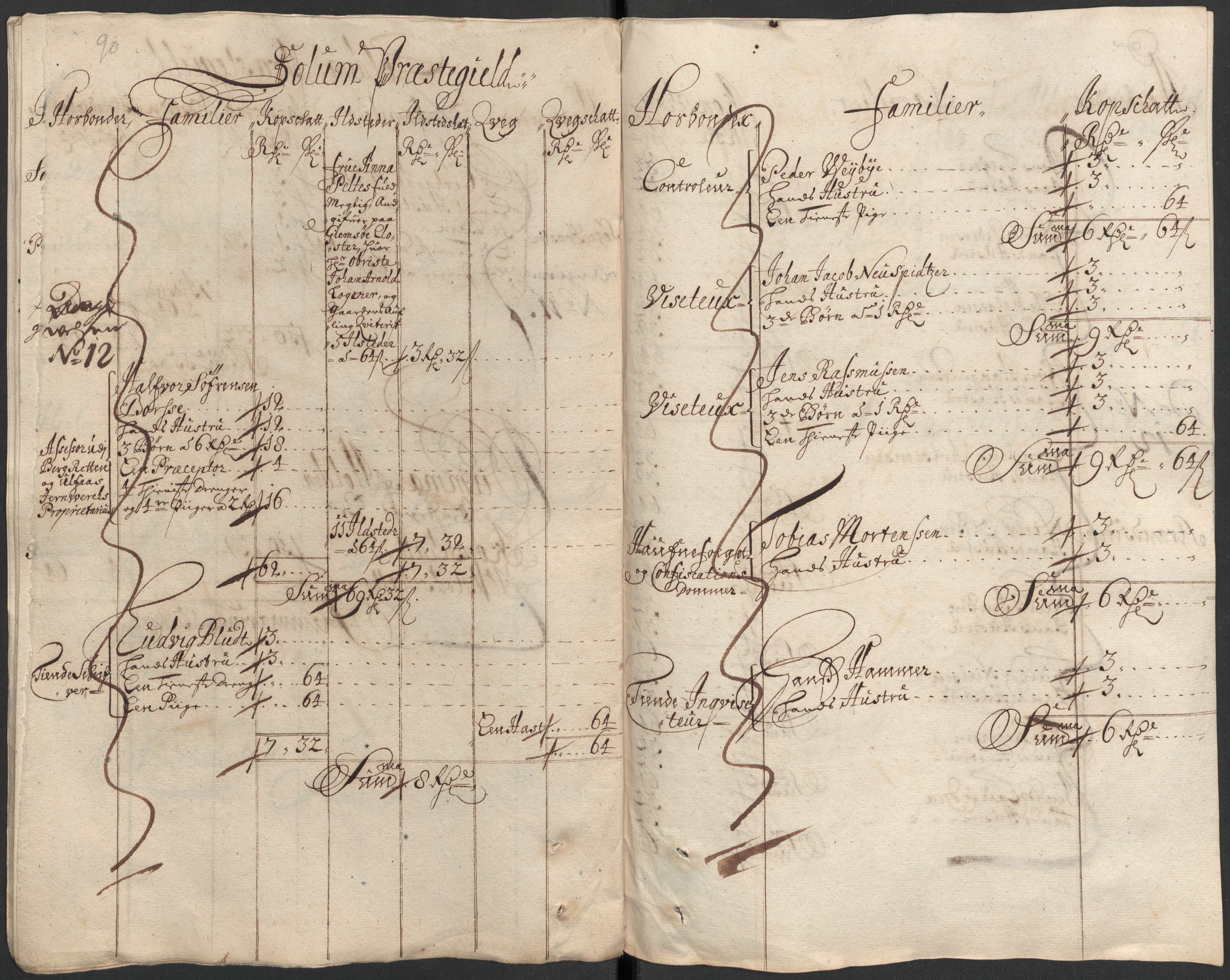 Rentekammeret inntil 1814, Reviderte regnskaper, Fogderegnskap, AV/RA-EA-4092/R35/L2089: Fogderegnskap Øvre og Nedre Telemark, 1690-1692, p. 119