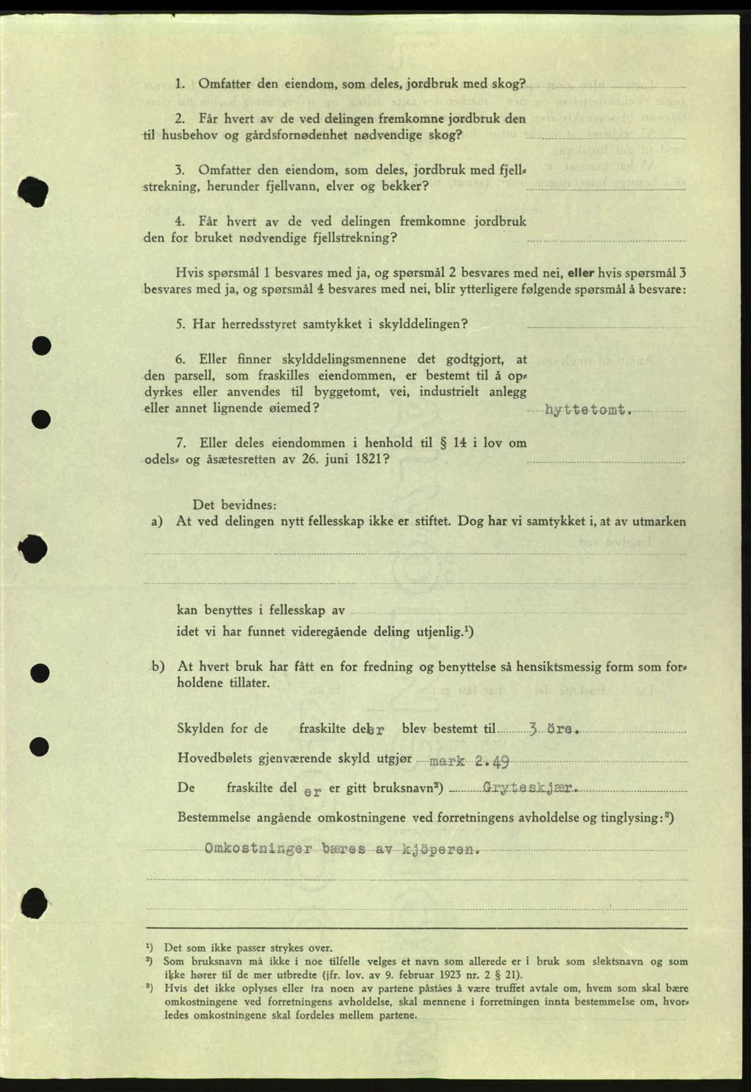 Tønsberg sorenskriveri, AV/SAKO-A-130/G/Ga/Gaa/L0010: Mortgage book no. A10, 1941-1941, Diary no: : 2402/1941