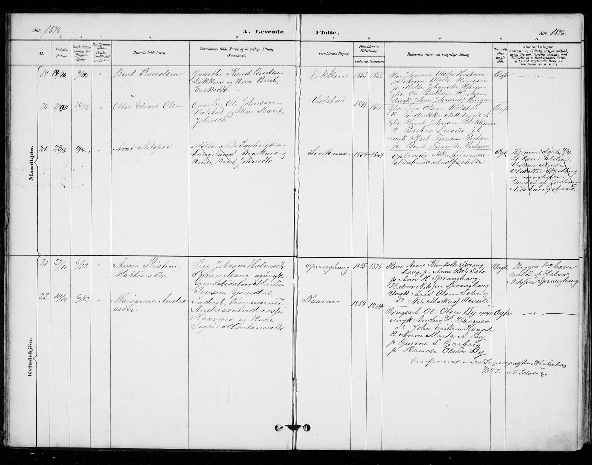 Ministerialprotokoller, klokkerbøker og fødselsregistre - Sør-Trøndelag, AV/SAT-A-1456/671/L0841: Parish register (official) no. 671A03, 1893-1915