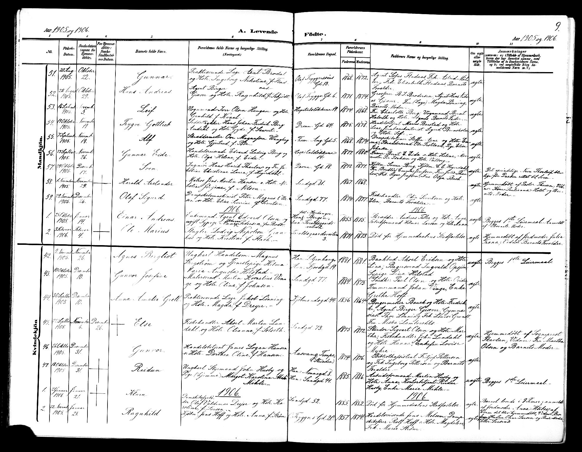 Ministerialprotokoller, klokkerbøker og fødselsregistre - Sør-Trøndelag, SAT/A-1456/602/L0146: Parish register (copy) no. 602C14, 1904-1914, p. 9