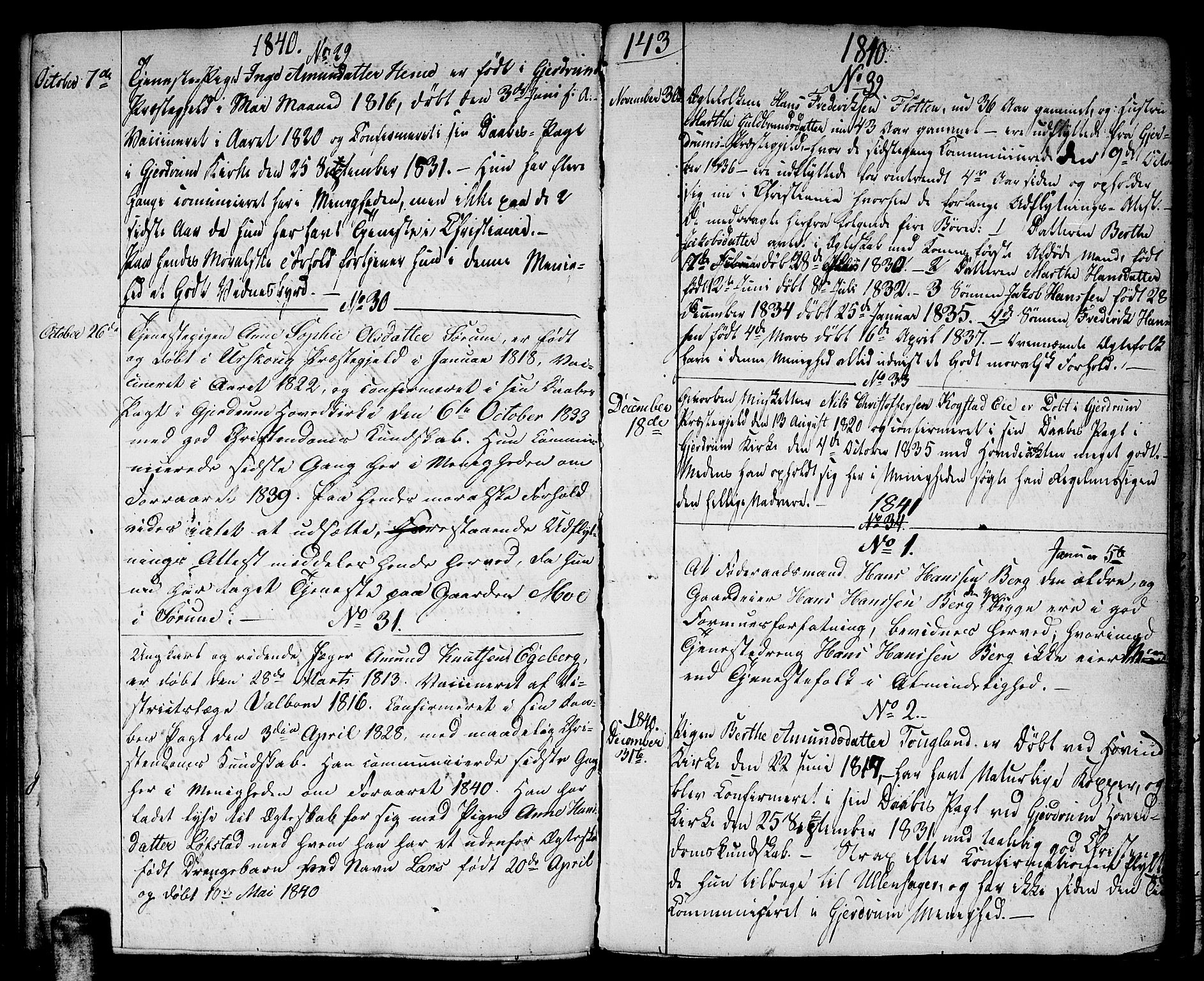 Gjerdrum prestekontor Kirkebøker, AV/SAO-A-10412b/F/Fa/L0003: Parish register (official) no. I 3, 1798-1815, p. 143