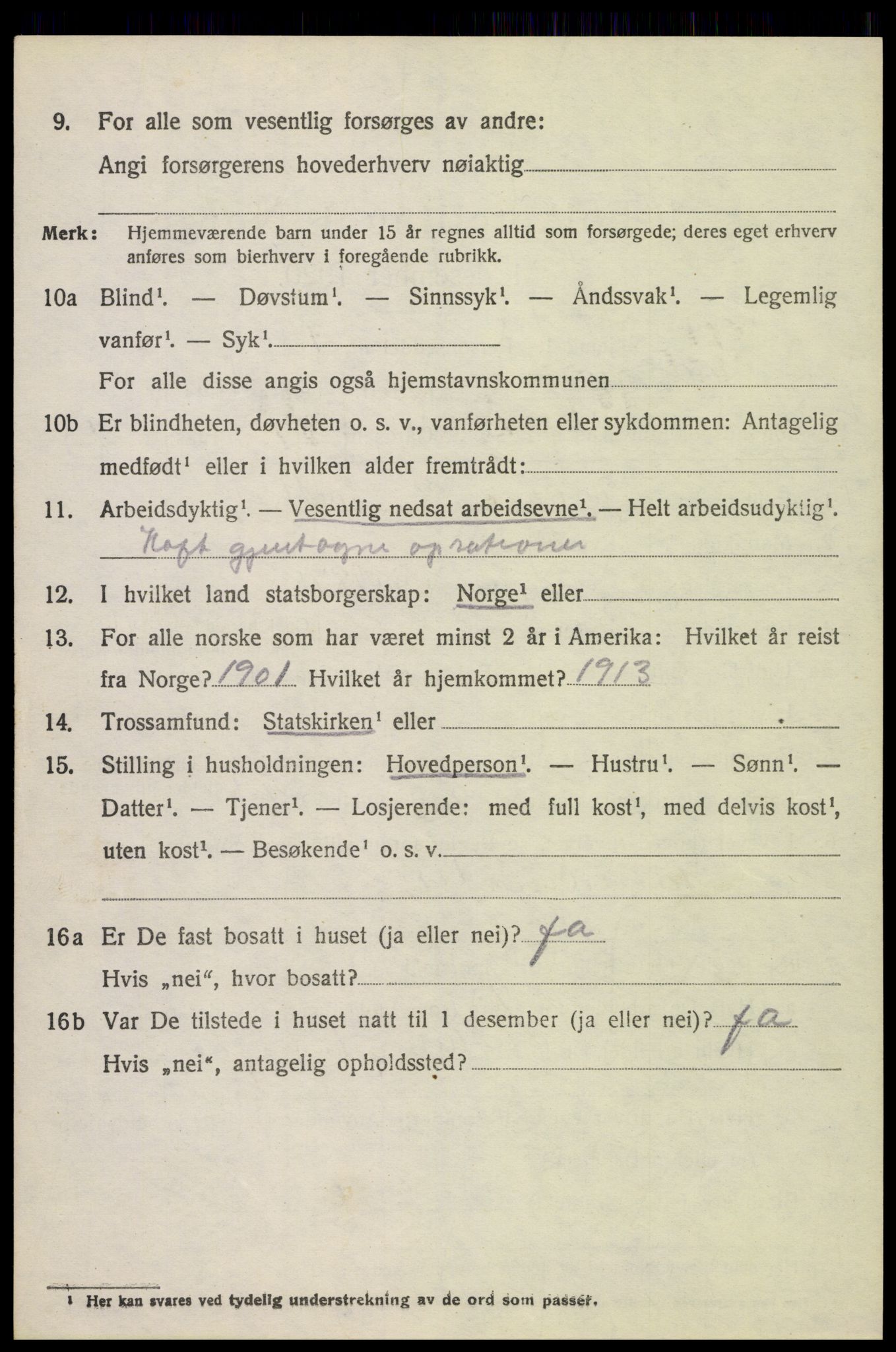 SAH, 1920 census for Stange, 1920, p. 5204