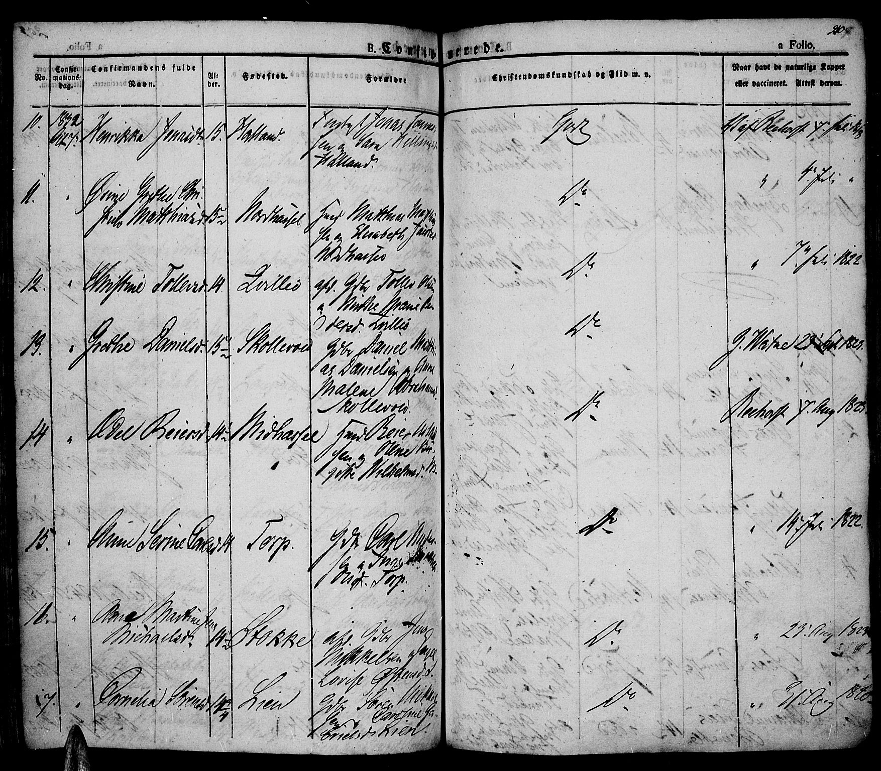 Lista sokneprestkontor, AV/SAK-1111-0027/F/Fa/L0008: Parish register (official) no. A 8, 1823-1835, p. 210