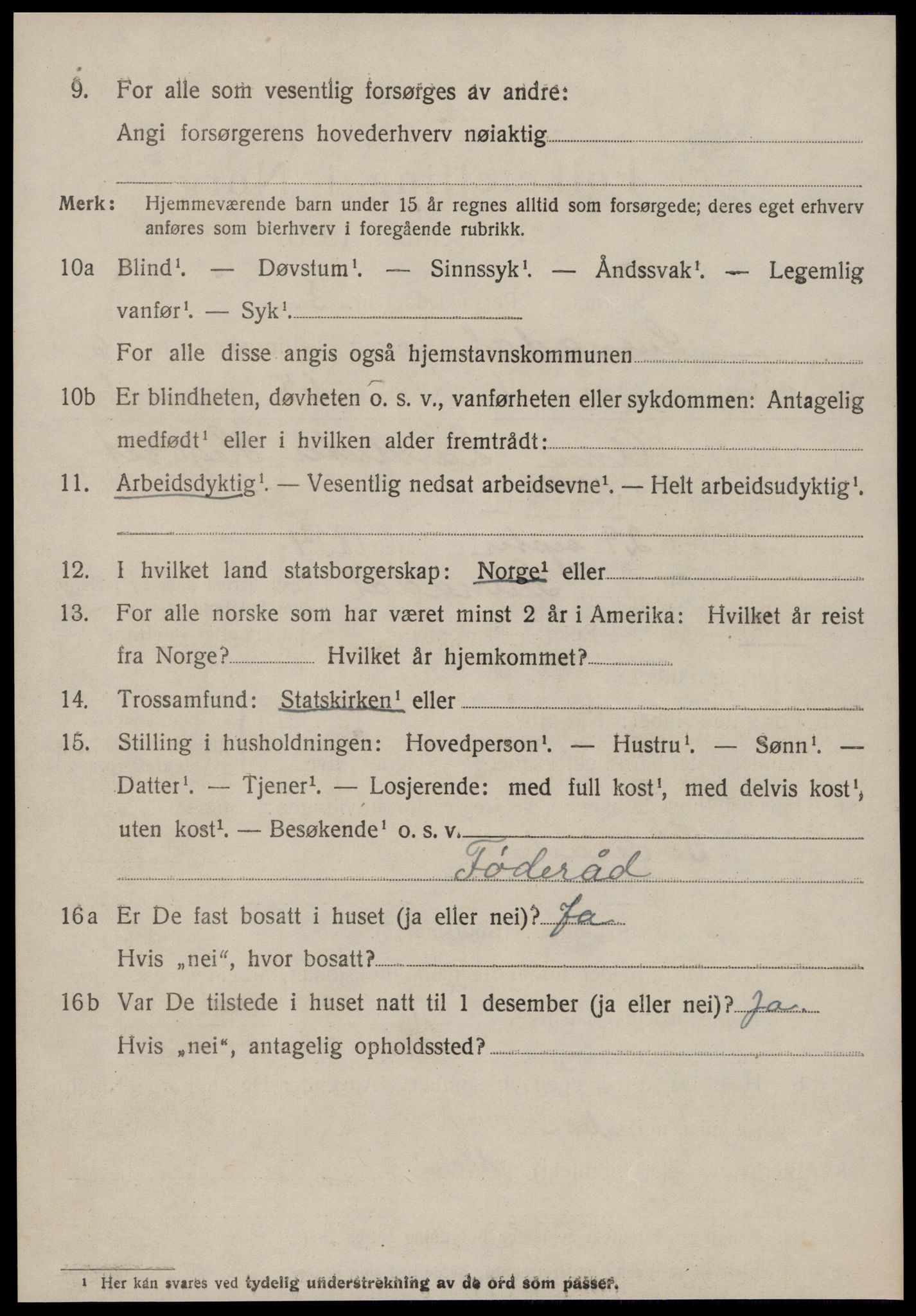 SAT, 1920 census for Surnadal, 1920, p. 4300