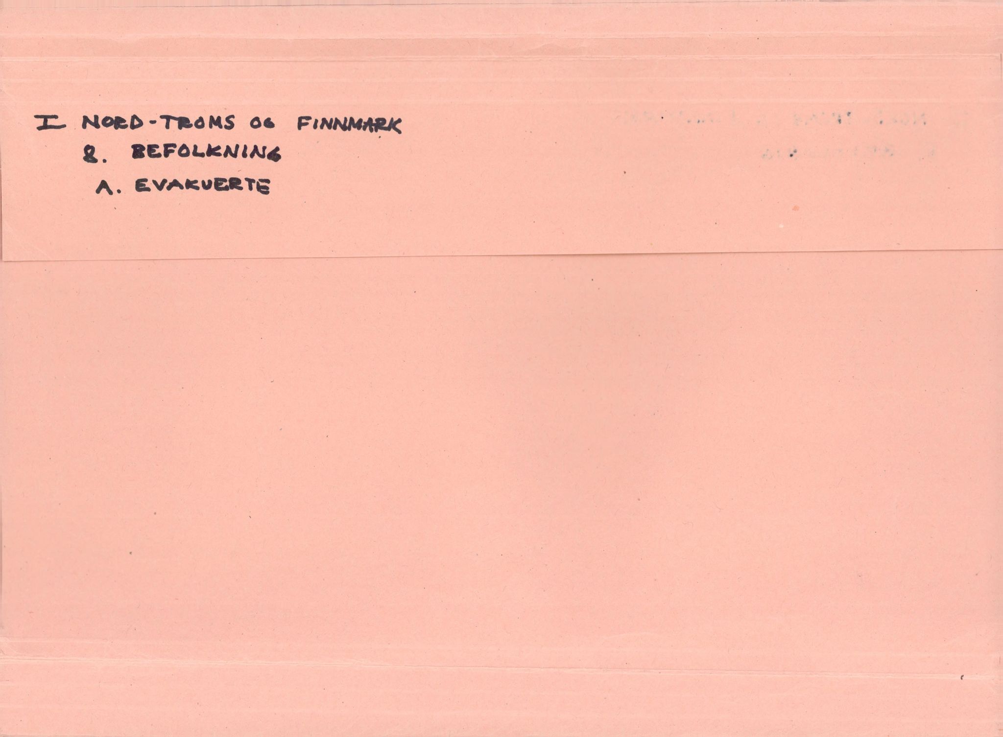 Finnmarkskontorets presse- og opplysningsarkiv , FMFB/A-1198/E/L0003/0008/0001: I Nord-Troms og Finnmark - generelt  / Befolkning, 1944-1948