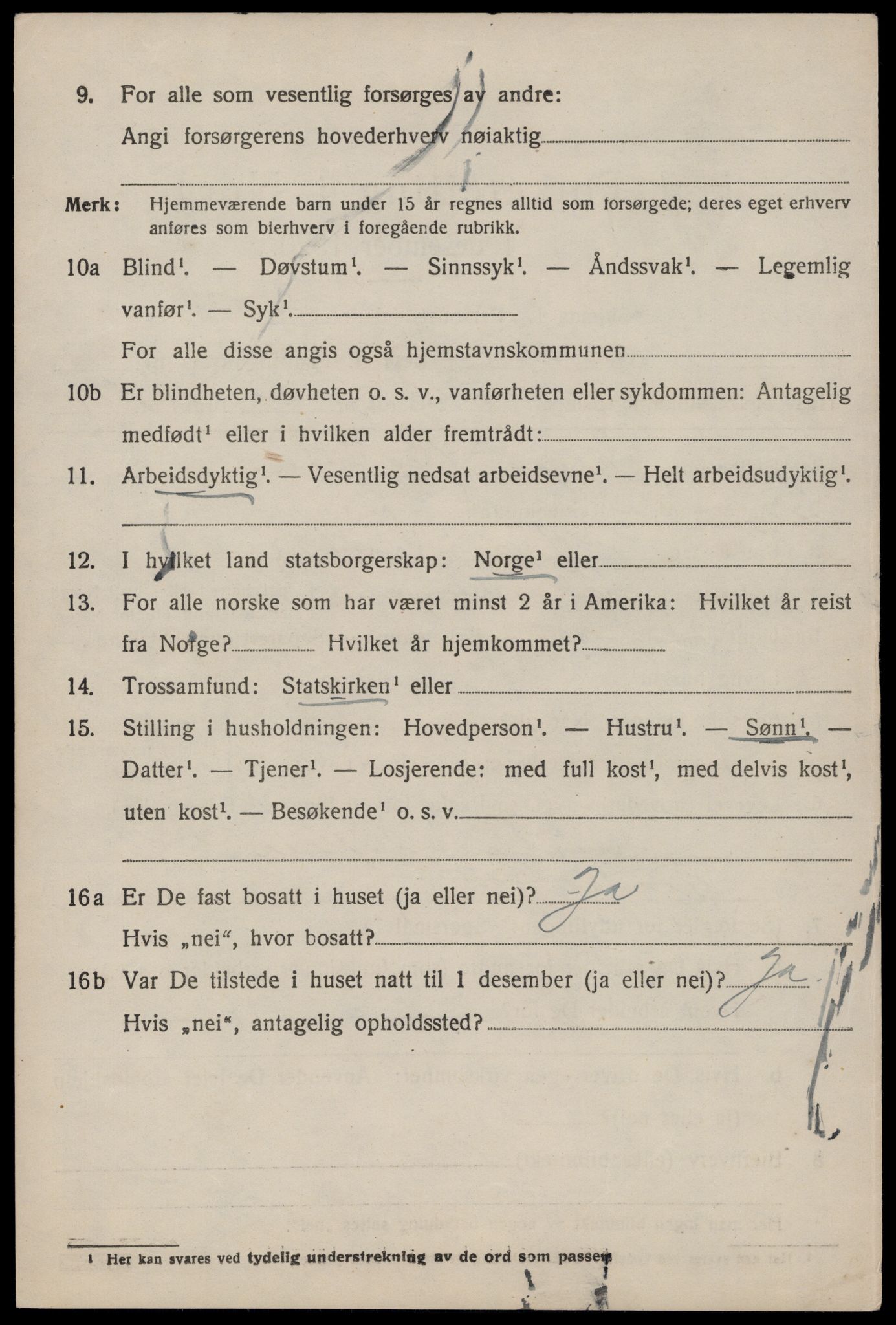 SAST, 1920 census for Sauda, 1920, p. 1715