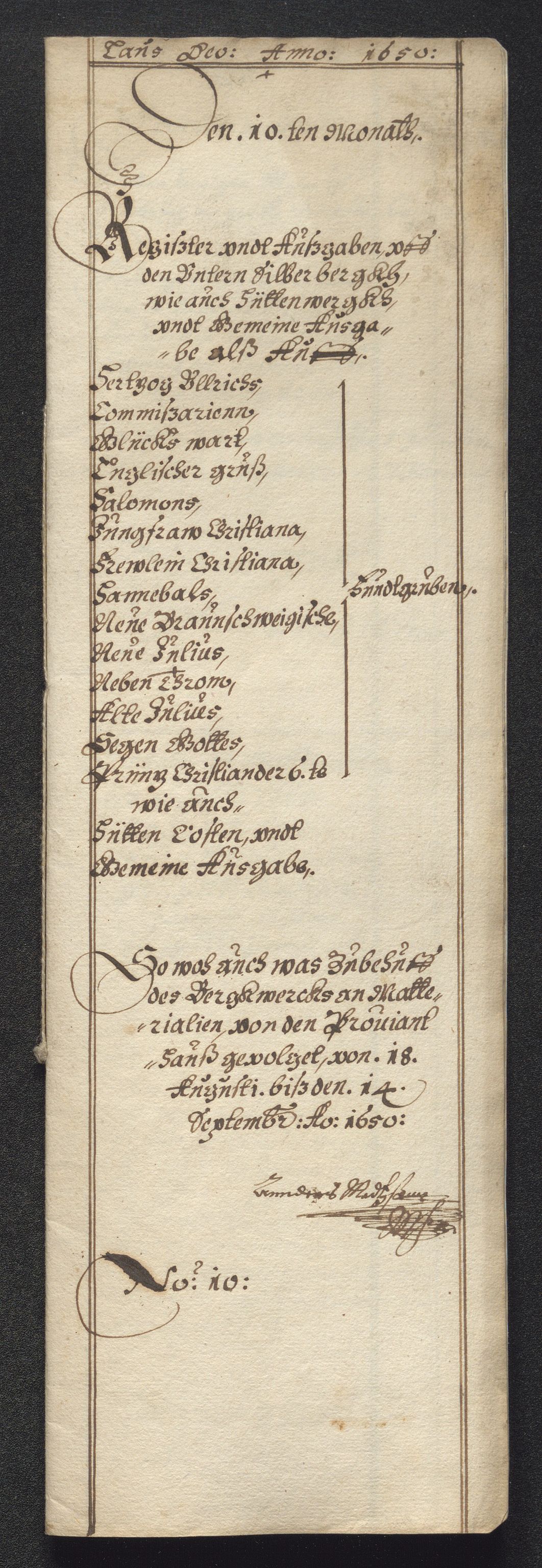 Kongsberg Sølvverk 1623-1816, SAKO/EA-3135/001/D/Dc/Dcd/L0024: Utgiftsregnskap for gruver m.m. , 1650, p. 485