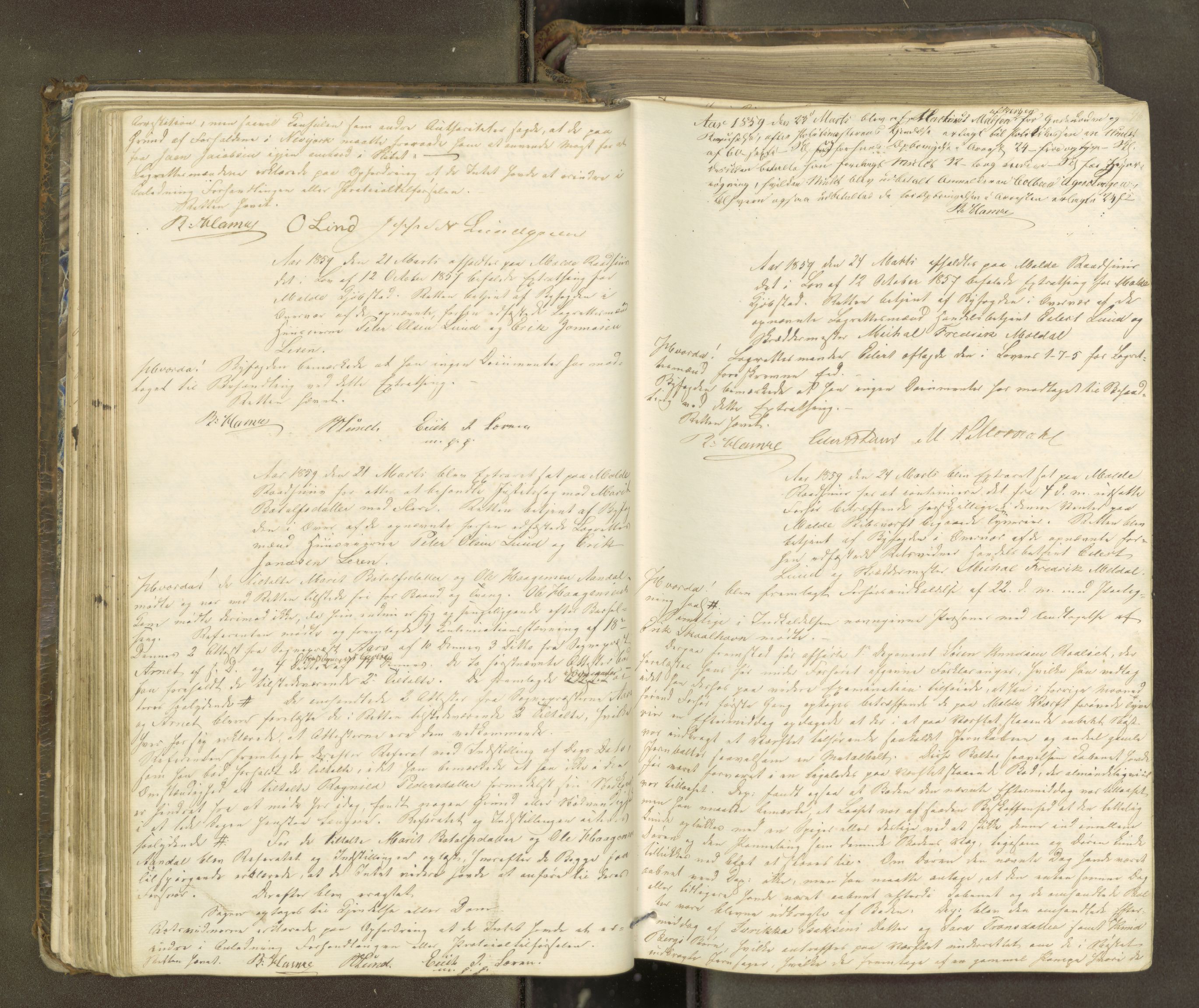 Molde byfogd, AV/SAT-A-0025/1/1A/L0009: Justisprotokoll, 1858-1863, p. 45b-46a