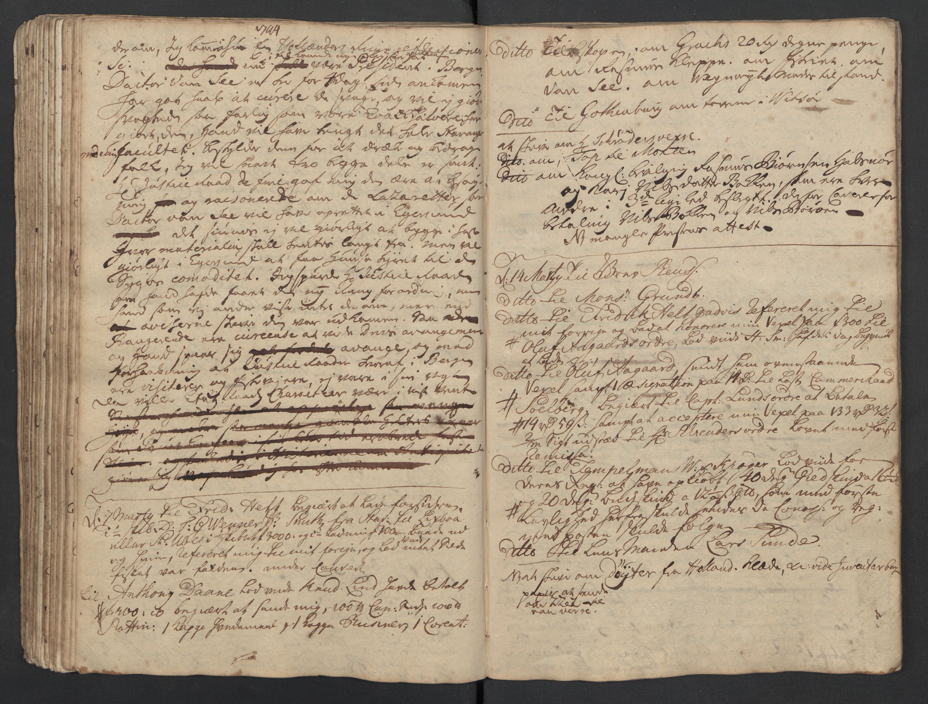 Pa 0119 - Smith, Lauritz Andersen og Lauritz Lauritzen, SAST/A-100231/O/L0001: Kopibøker m.m., 1740-1745, p. 107