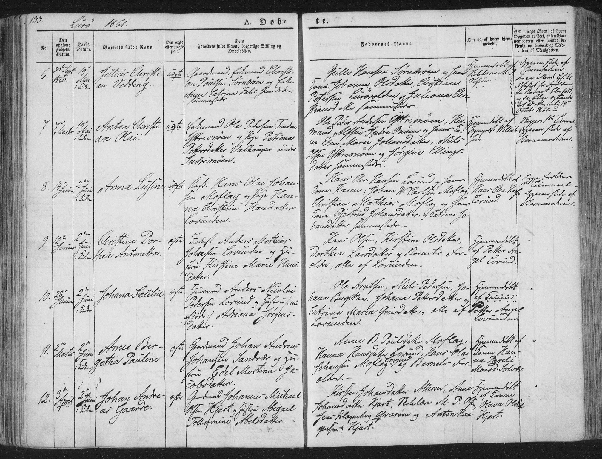 Ministerialprotokoller, klokkerbøker og fødselsregistre - Nordland, SAT/A-1459/839/L0565: Parish register (official) no. 839A02, 1825-1862, p. 133