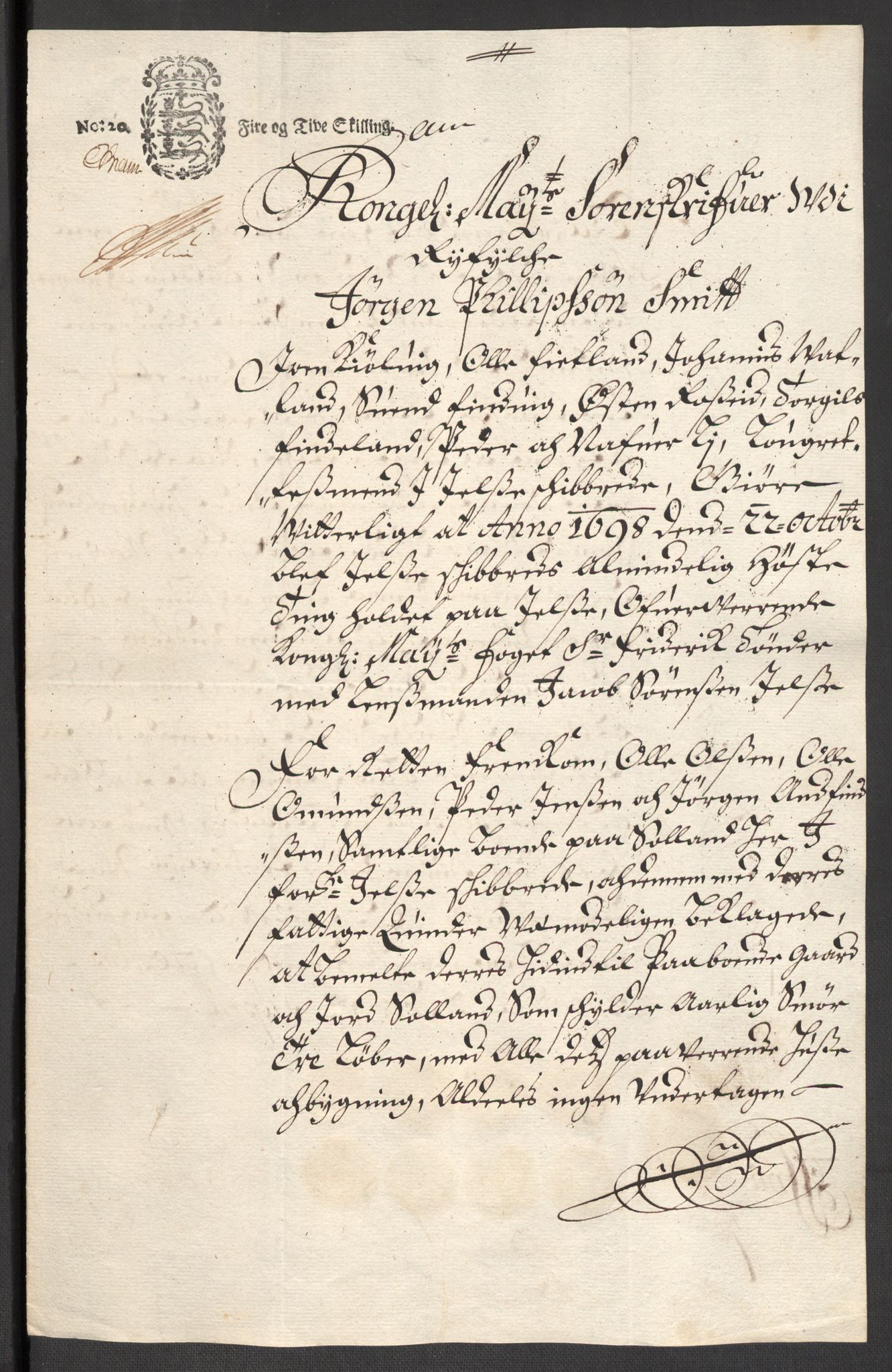 Rentekammeret inntil 1814, Reviderte regnskaper, Fogderegnskap, RA/EA-4092/R47/L2858: Fogderegnskap Ryfylke, 1697-1700, p. 239