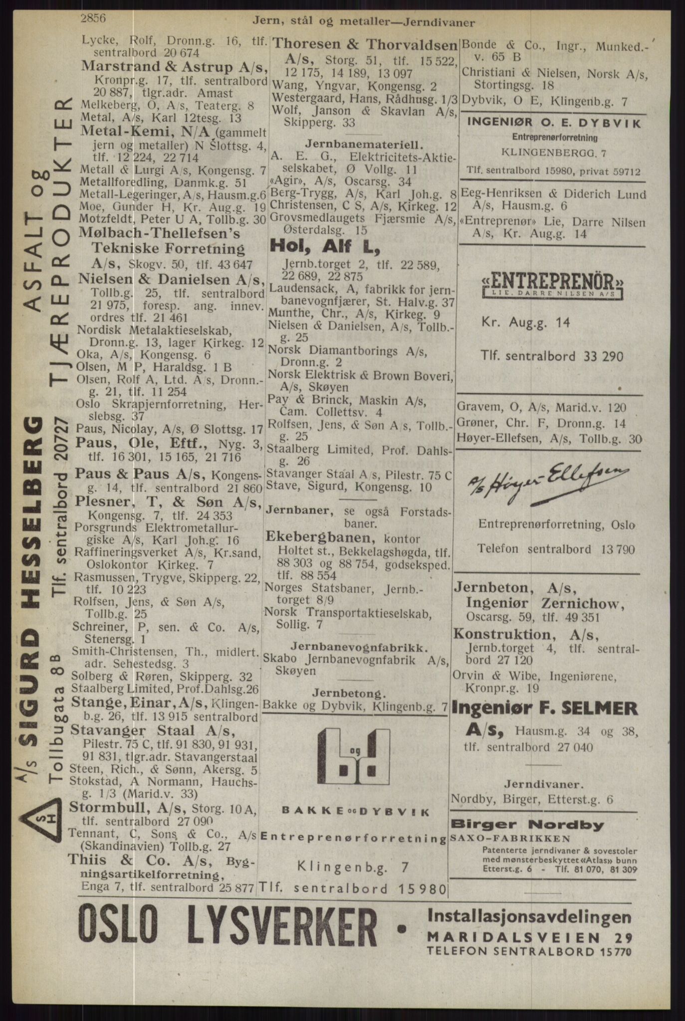 Kristiania/Oslo adressebok, PUBL/-, 1944, p. 2856