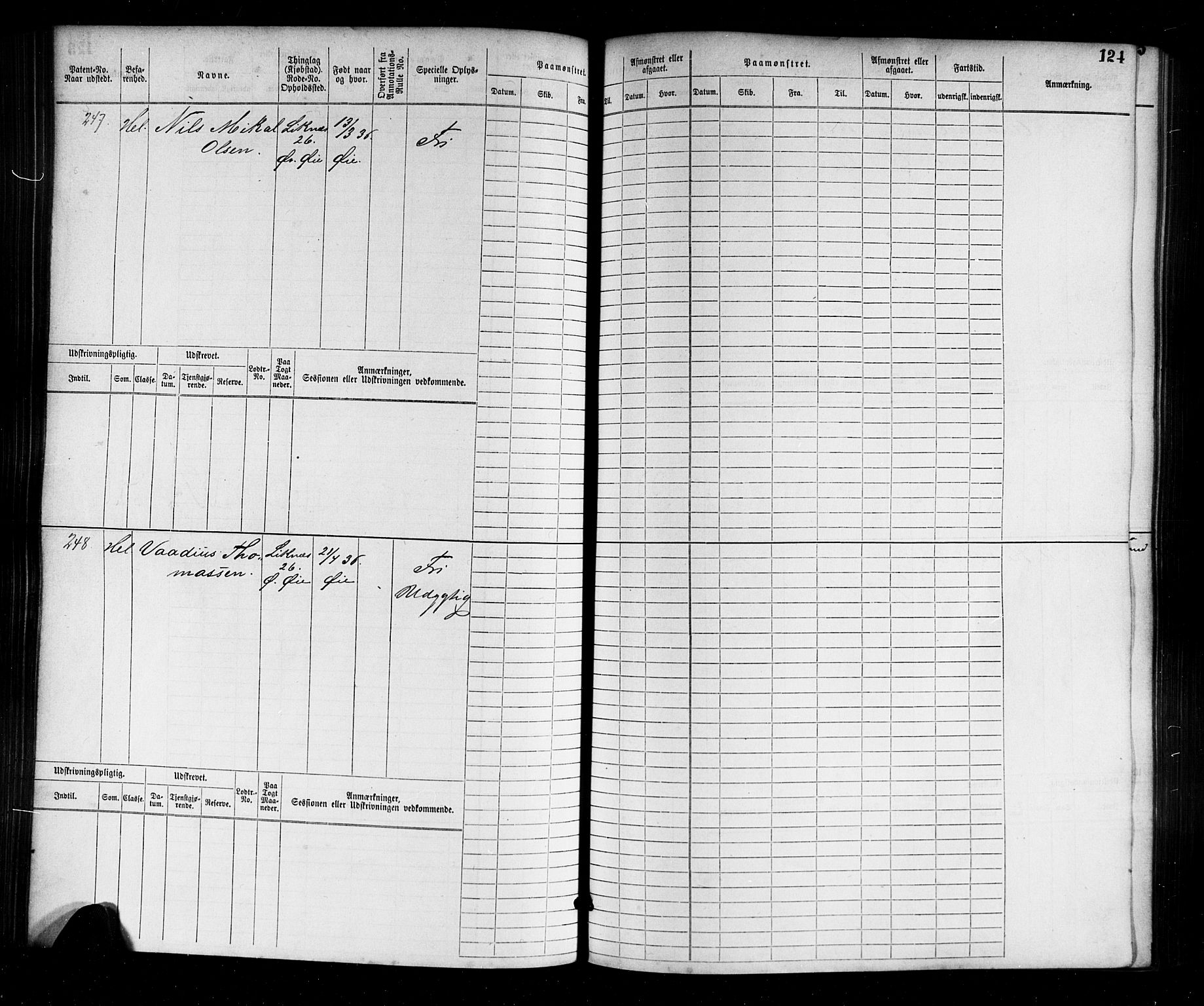 Flekkefjord mønstringskrets, AV/SAK-2031-0018/F/Fb/L0001: Hovedrulle nr 1-764, N-4, 1868-1900, p. 128