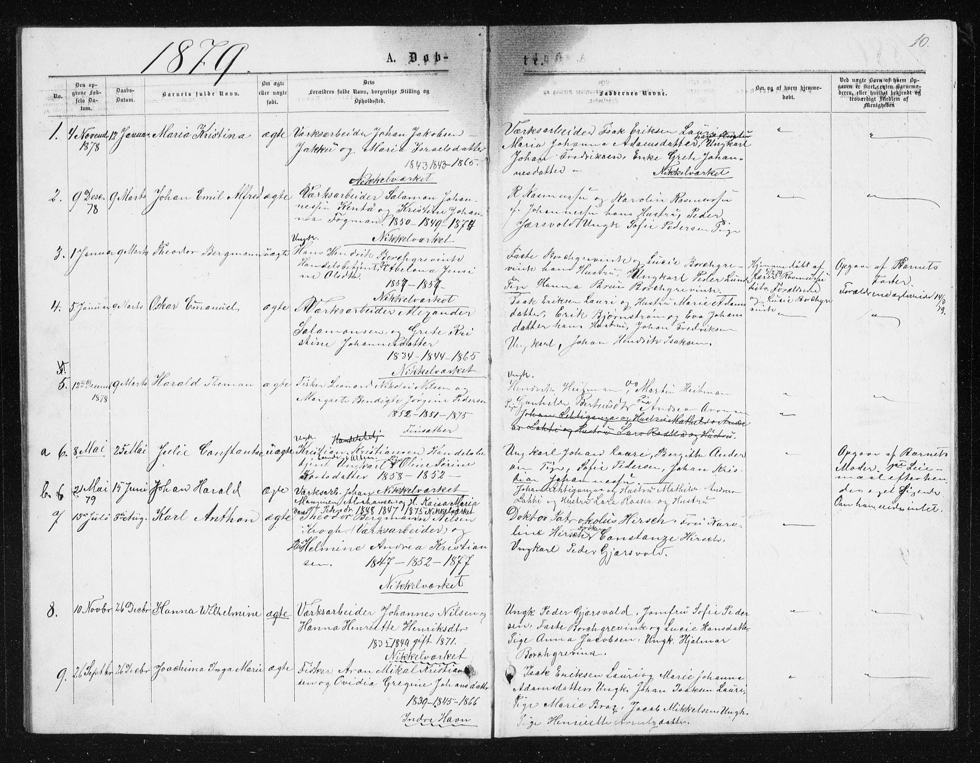 Berg sokneprestkontor, SATØ/S-1318/G/Ga/Gab/L0016klokker: Parish register (copy) no. 16, 1877-1880, p. 10